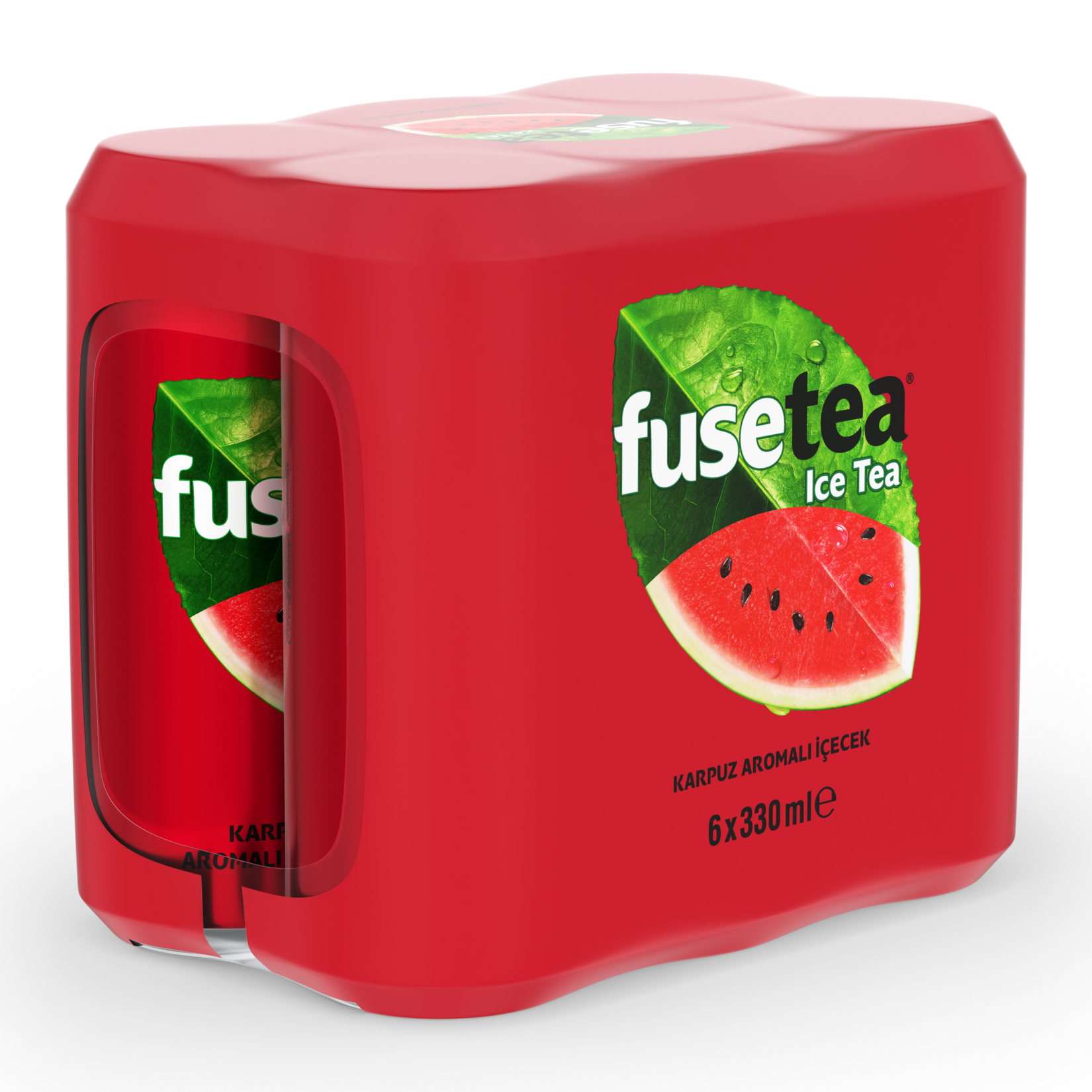 Fuse Tea Karpuz Aromalı Soğuk Çay Kutu 6x330 ML