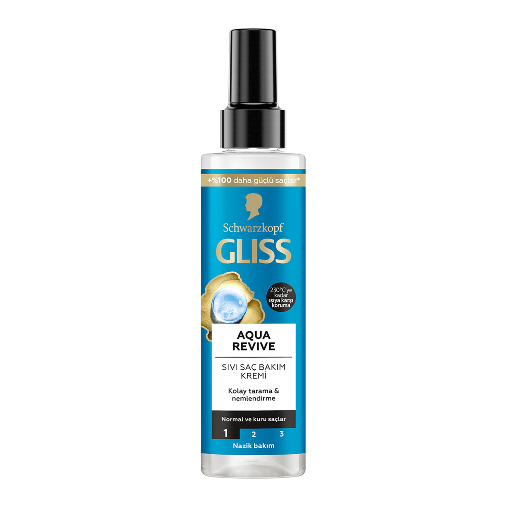 Gliss Aqua Revive Nemlendirici Sıvı Saç Bakım Kremi - Hyaluron ve Deniz Yosunu Özü ile 200 ml 