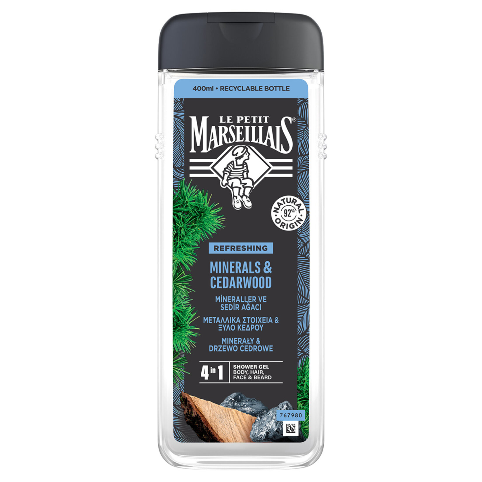 Le Petit Marseillais Men Mineraller ve Sedir Ağacı Duş Jeli 400 Ml