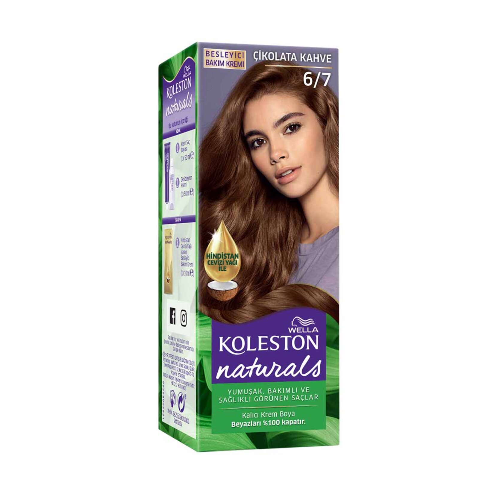 Koleston Naturals Saç Boyası 6/7 Çikolata Kahve 110 Ml