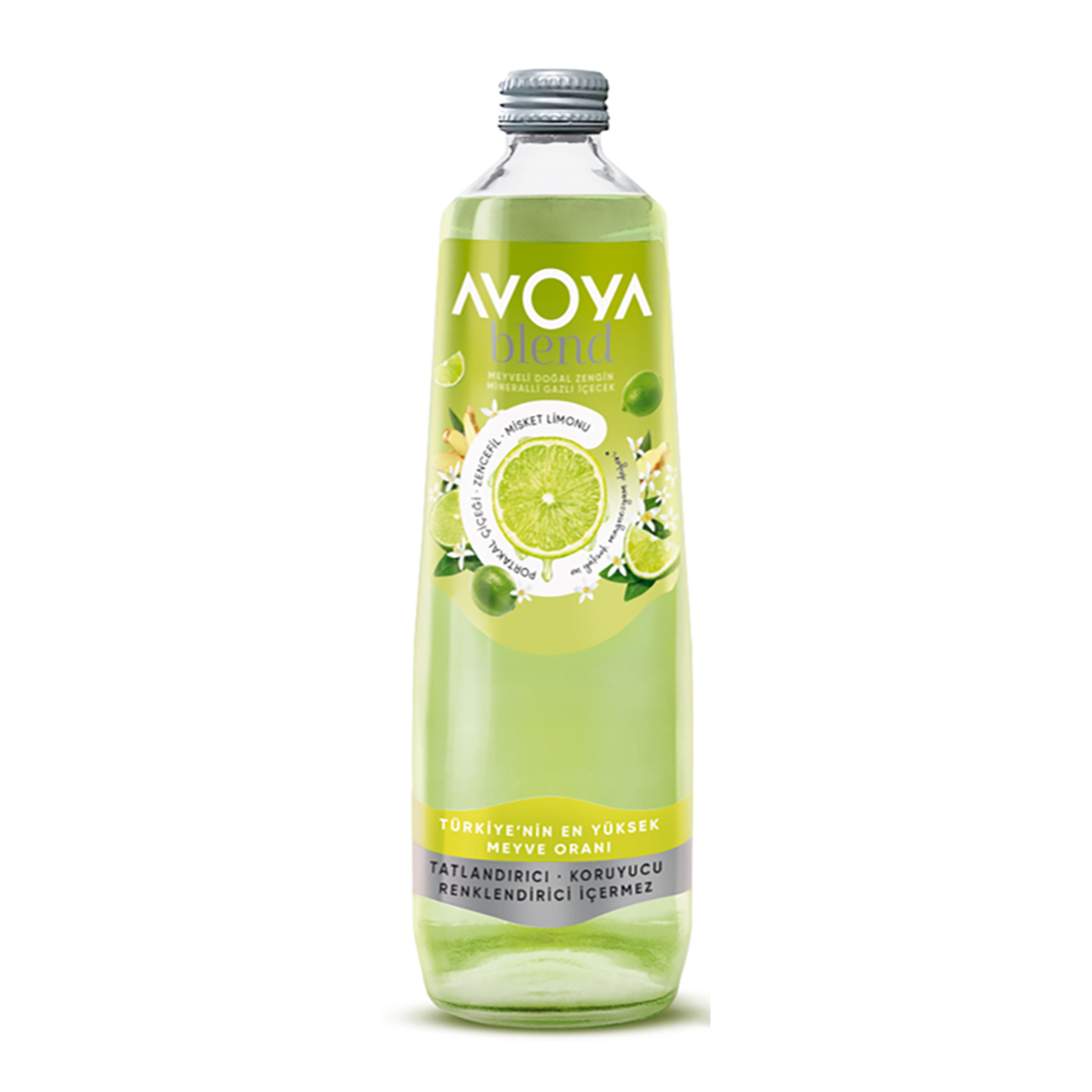 Avoya Blend Portakal Çiçeği Misket Limonu Zencefil Gazlı İçecek 750 Ml