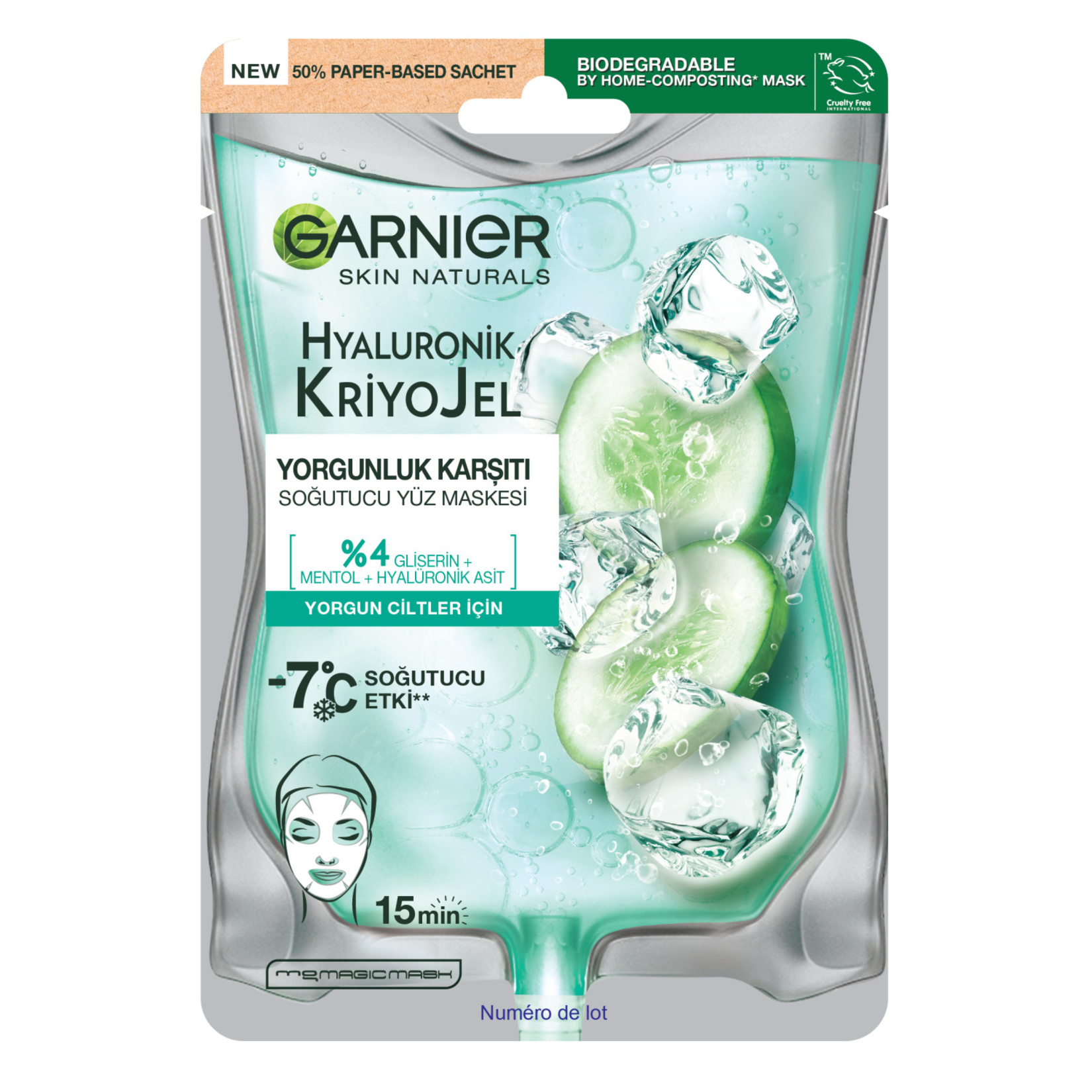 Garnier Hyaluronik Yorgunluk Karşıtı Soğutucu Jel Yüz Maskesi 27 G