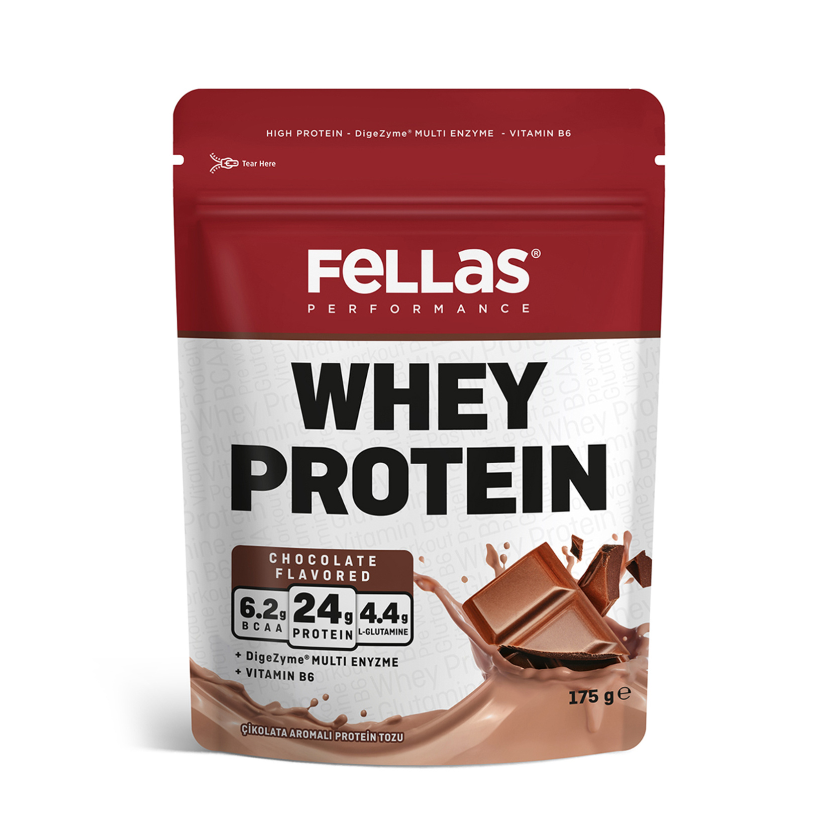 Fellas Çikolata Aromalı Protein Tozu 175 G
