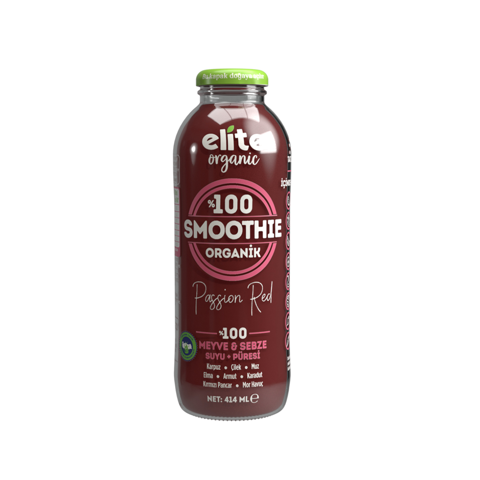 Elite Organik Smoothie Passion Red 414 Ml