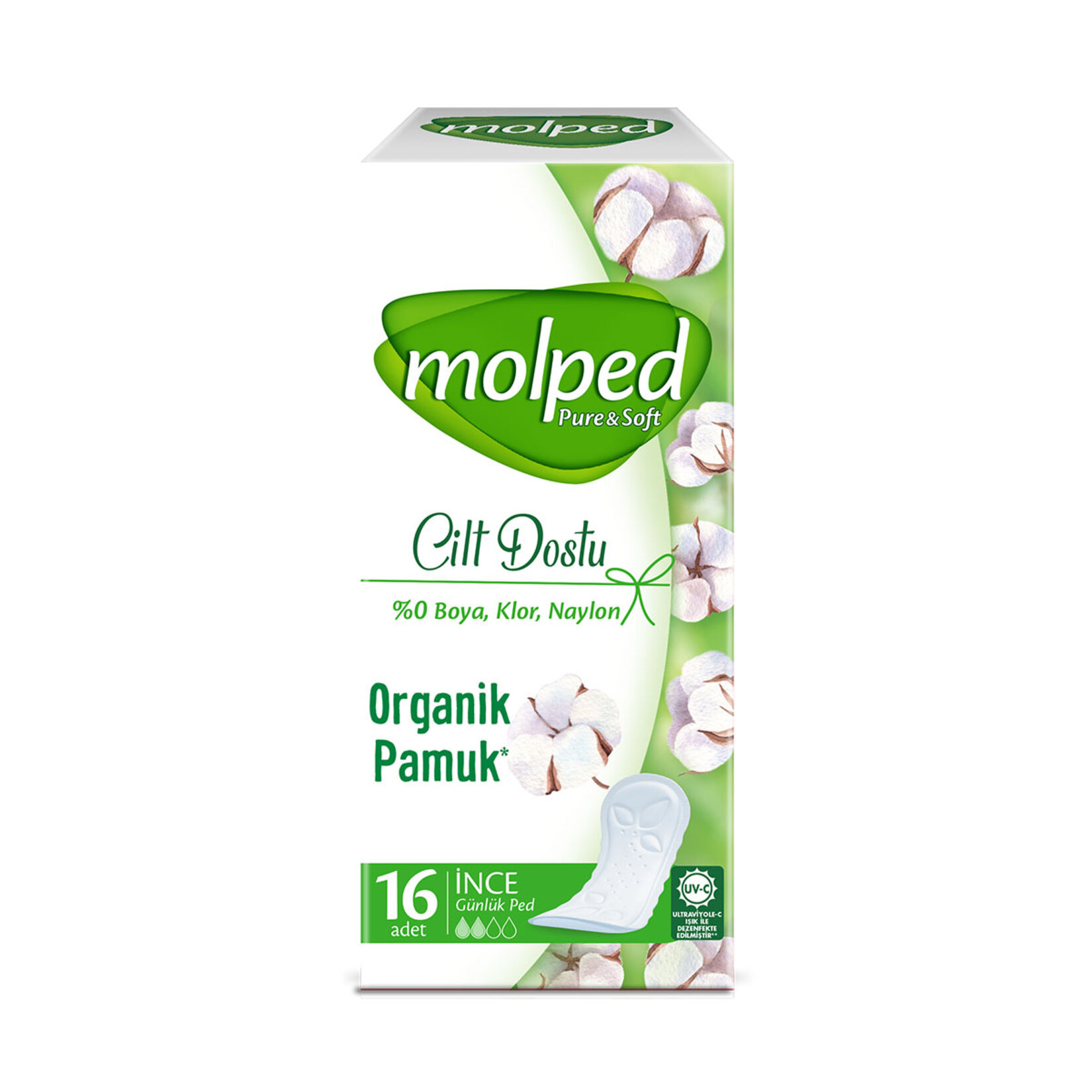 Molped Pure&Soft Günlük Ped 16'lı