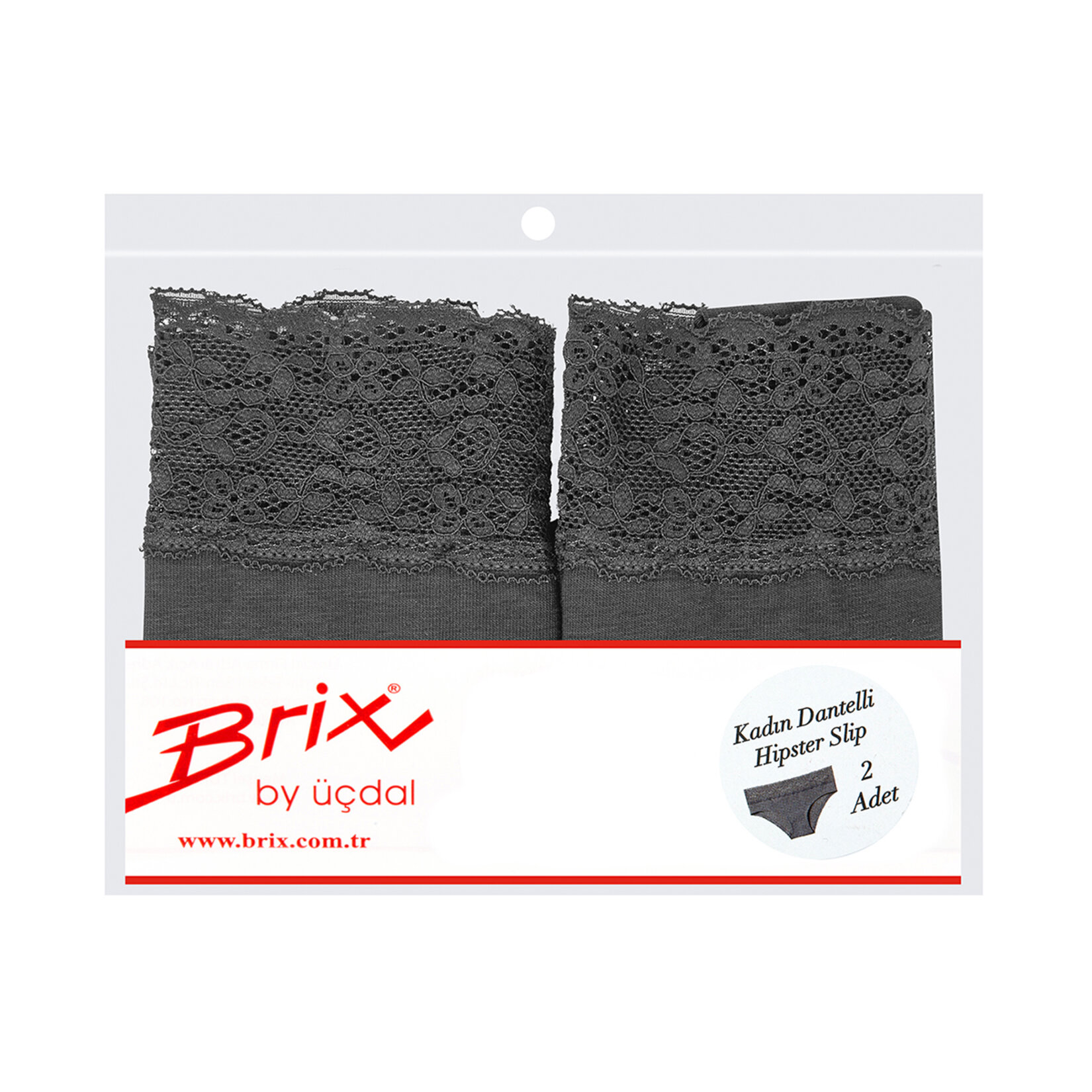 Brix 2'li Dantelli Hipster XL