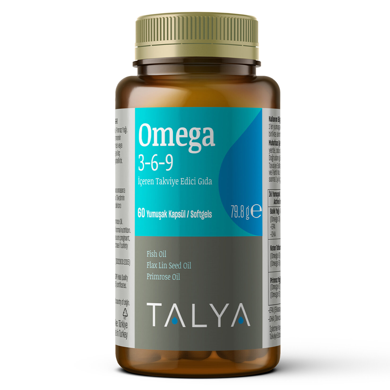 Talya Omega 3-6-9 1000 Mg 60 Kapsül Softgel 79.8 G