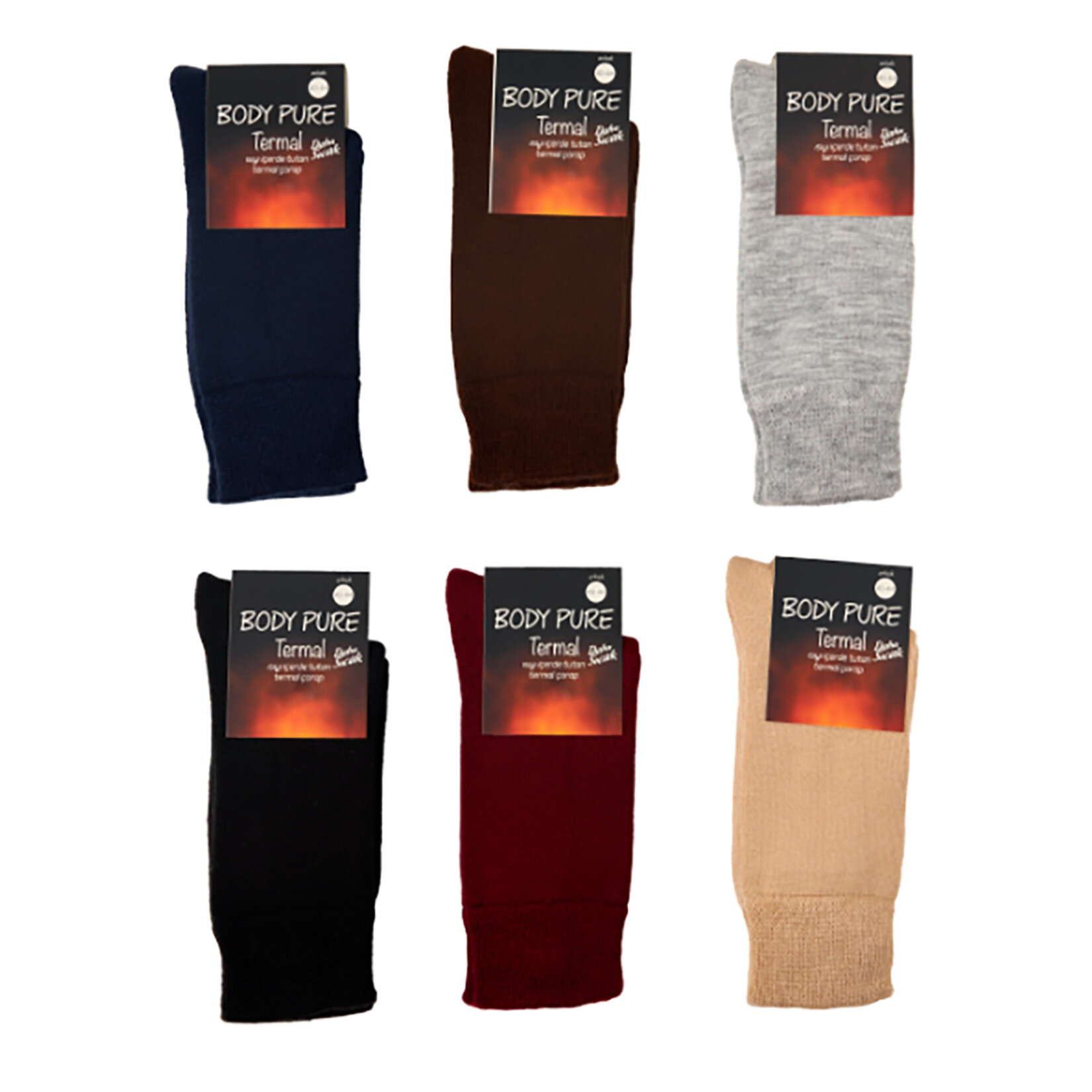 Body Pure Yetişkin Soket Termal Çorap 36-44