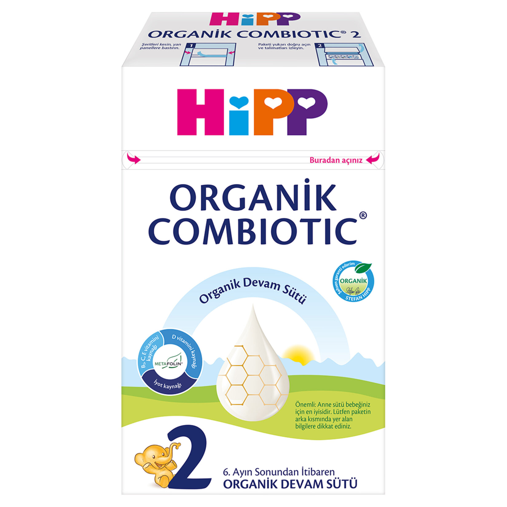 Hipp 2 Organik Combiotic Devam Sütü 600 G