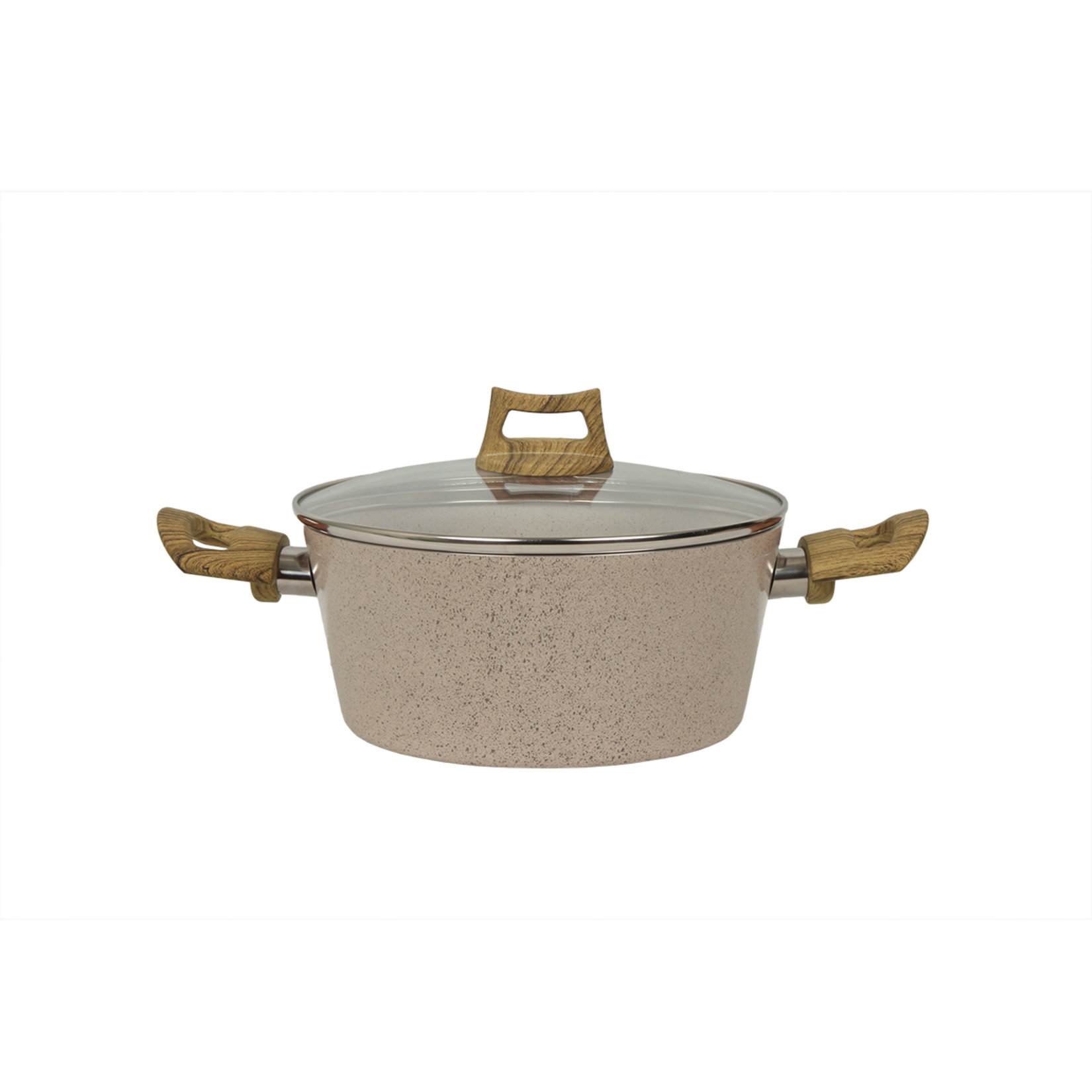 Mehtap Sahra Granit Görünümlü Karnıyarık Tenceresi 24 Cm
