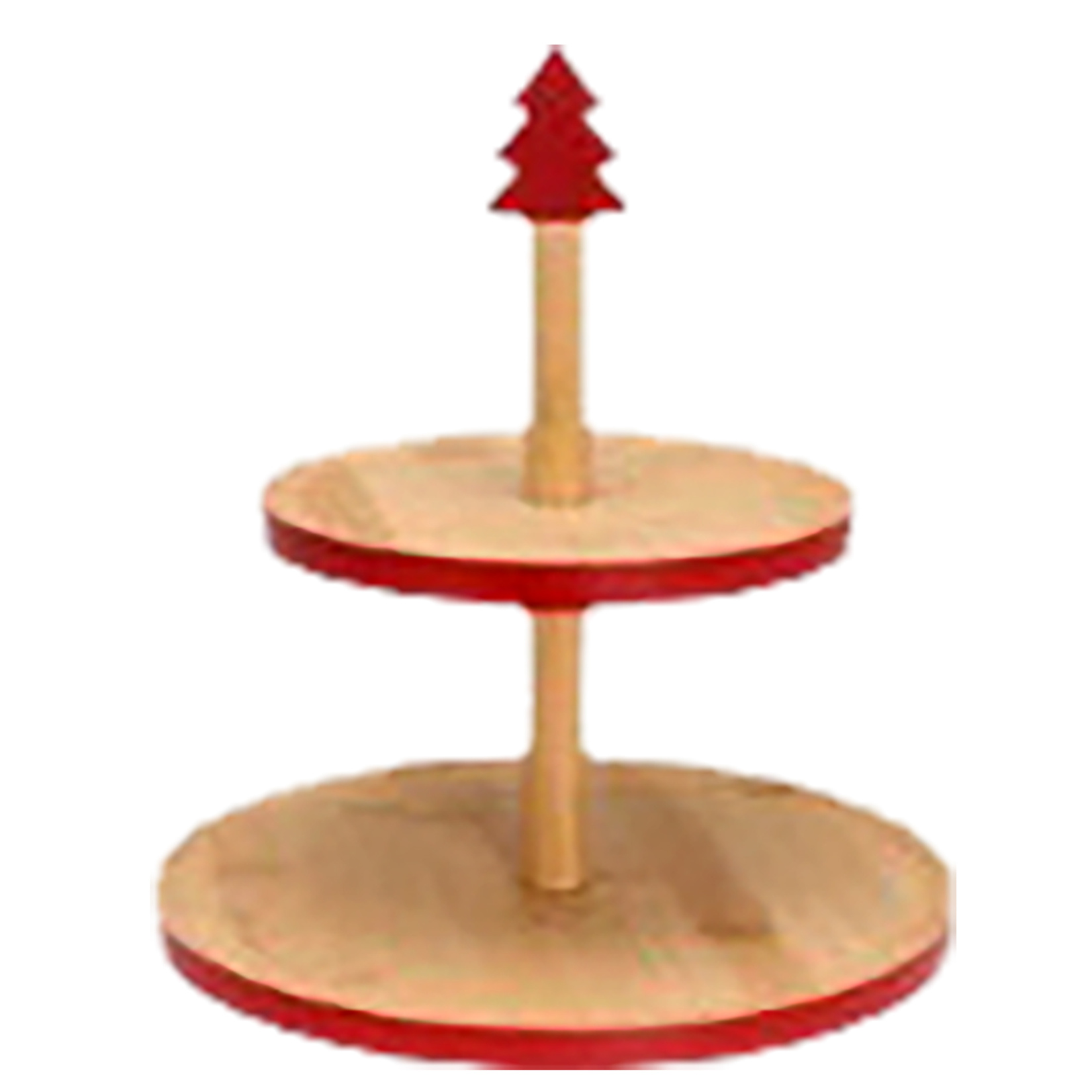 Koopman 2 Katlı Bambu Yemek Stant