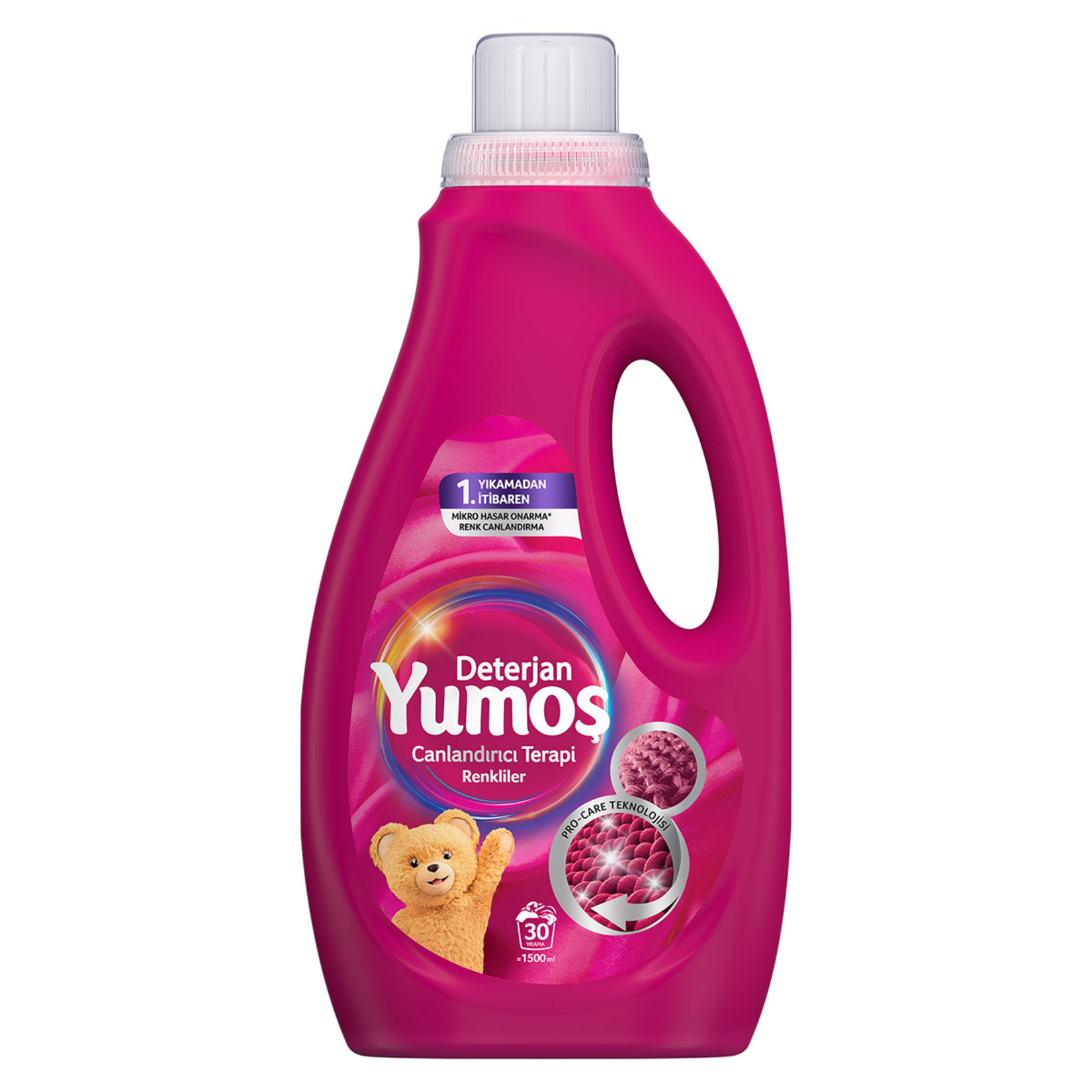 Yumoş Sıvı Bakım Deterjanı Canlandırıcı Terapi Renkliler 30 Yıkama 1500 Ml