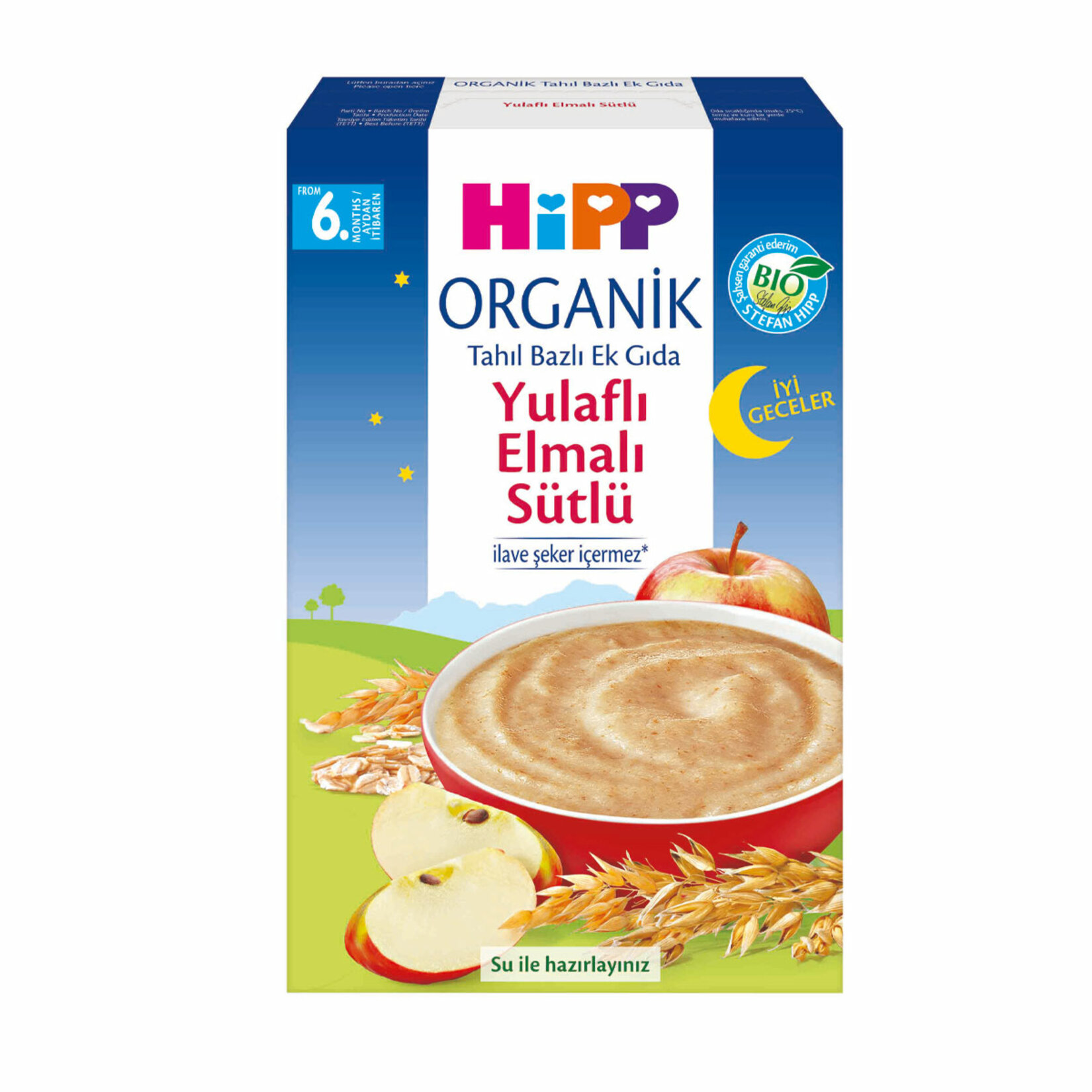 Hipp Organik İyi Geceler Yulaflı Elmalı Ek Gıda 250 G