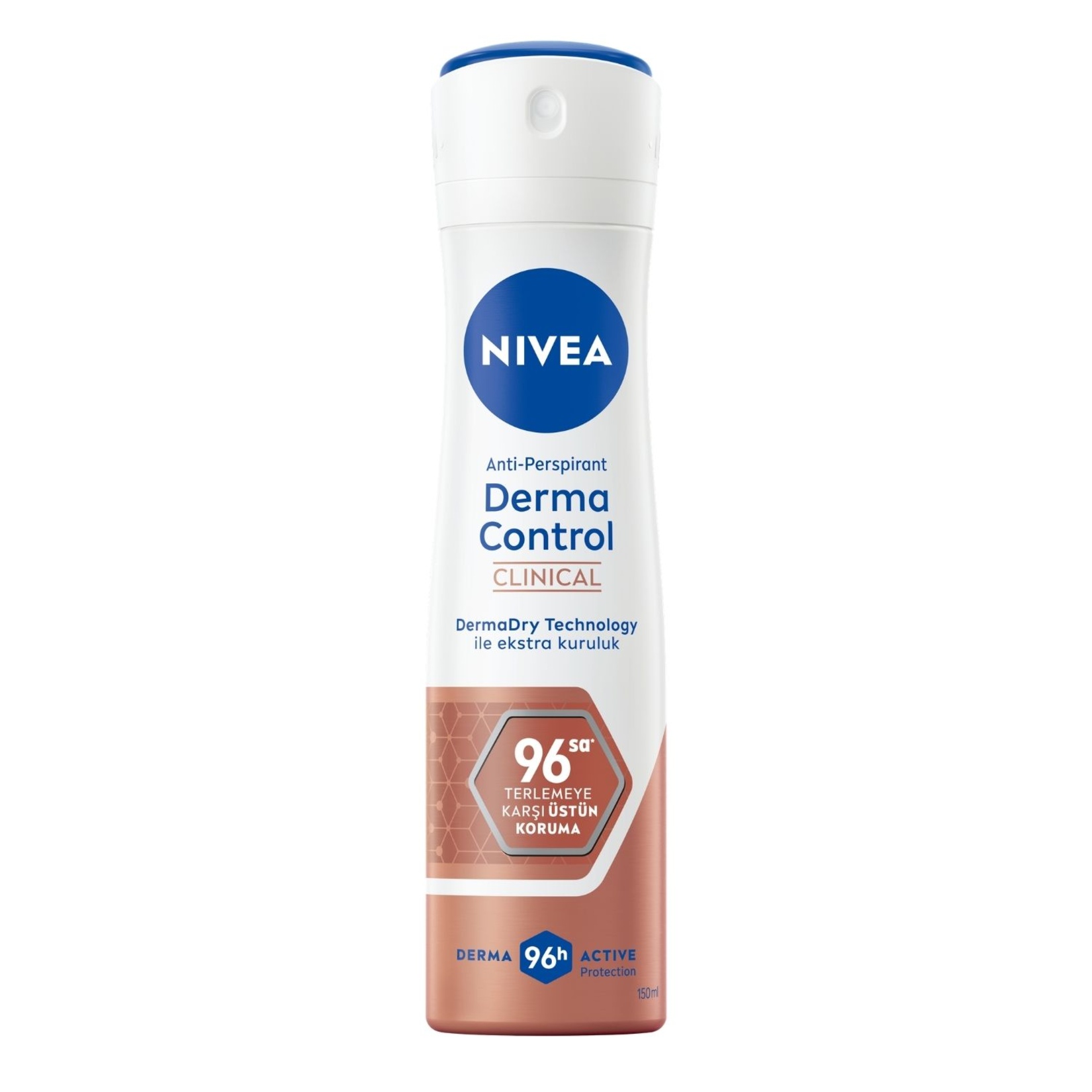 NIVEA Derma Control Clinical Kadın Sprey Deodorant 96 Saat Üstün Koruma 150ml