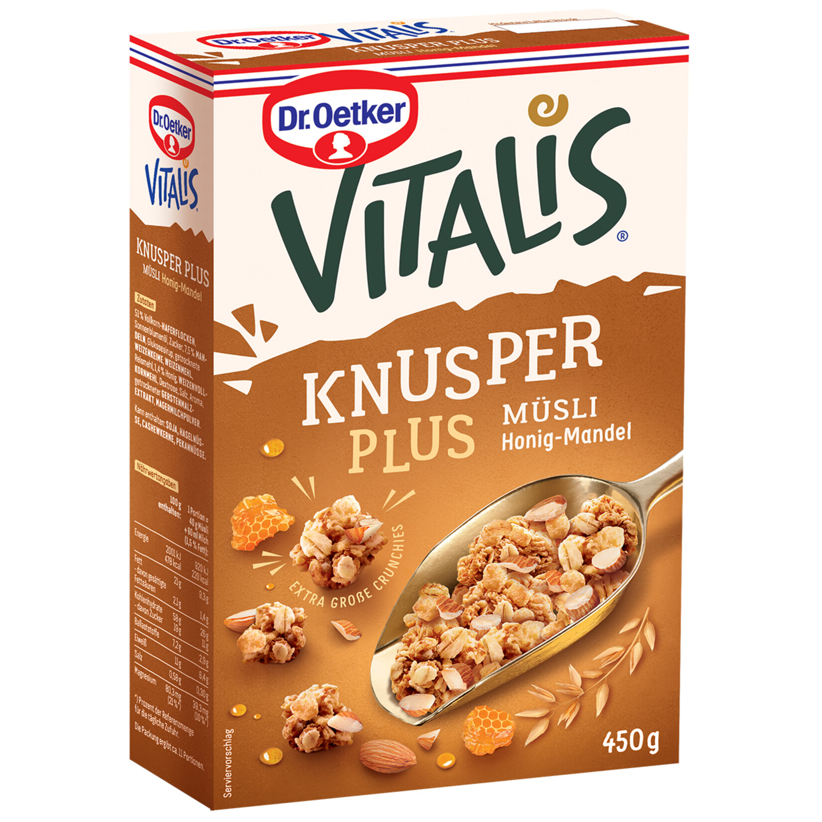Dr.Oetker Vitalis Knusper Plus Bal Bademli 450 G
