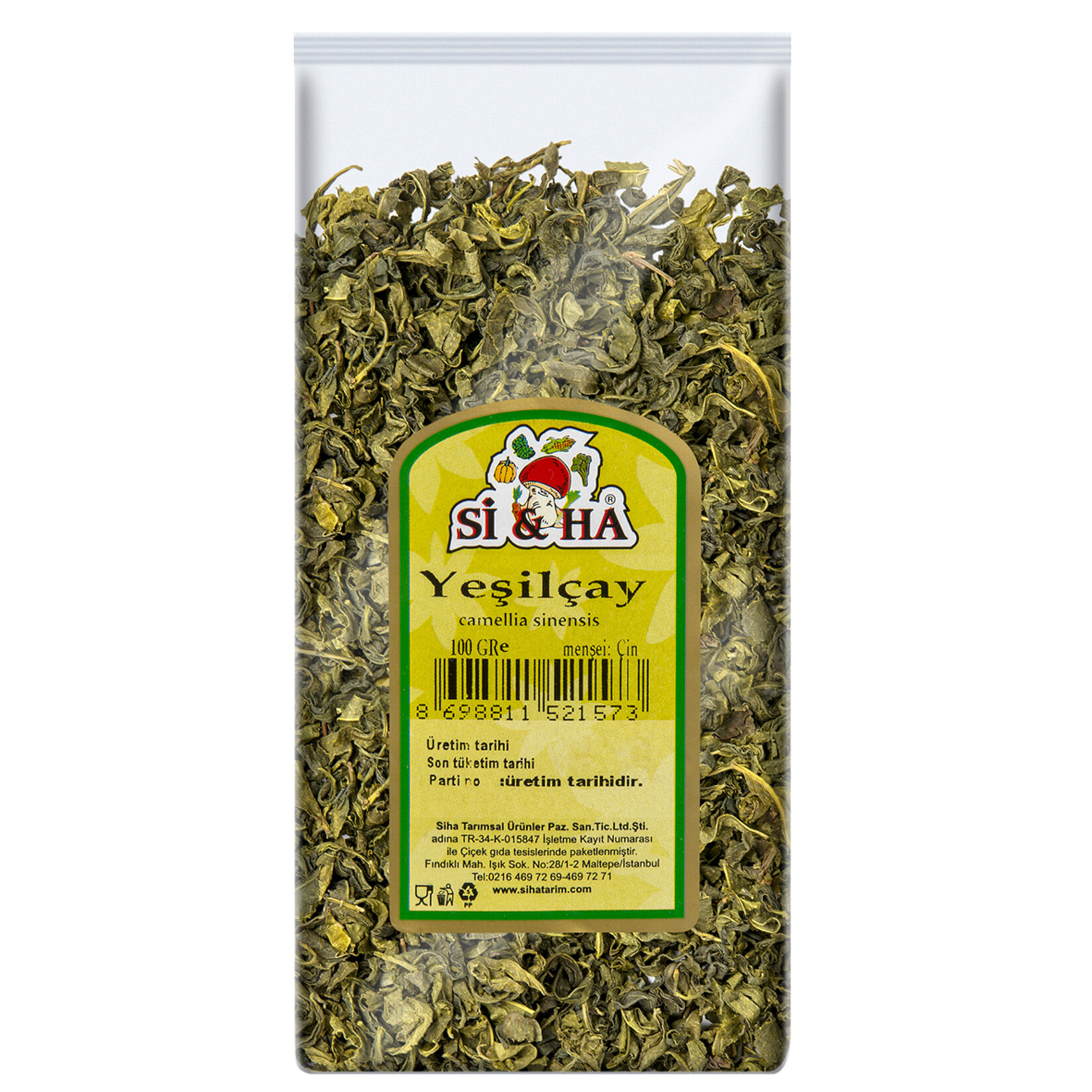 Si&Ha Yeşilçay 100 G