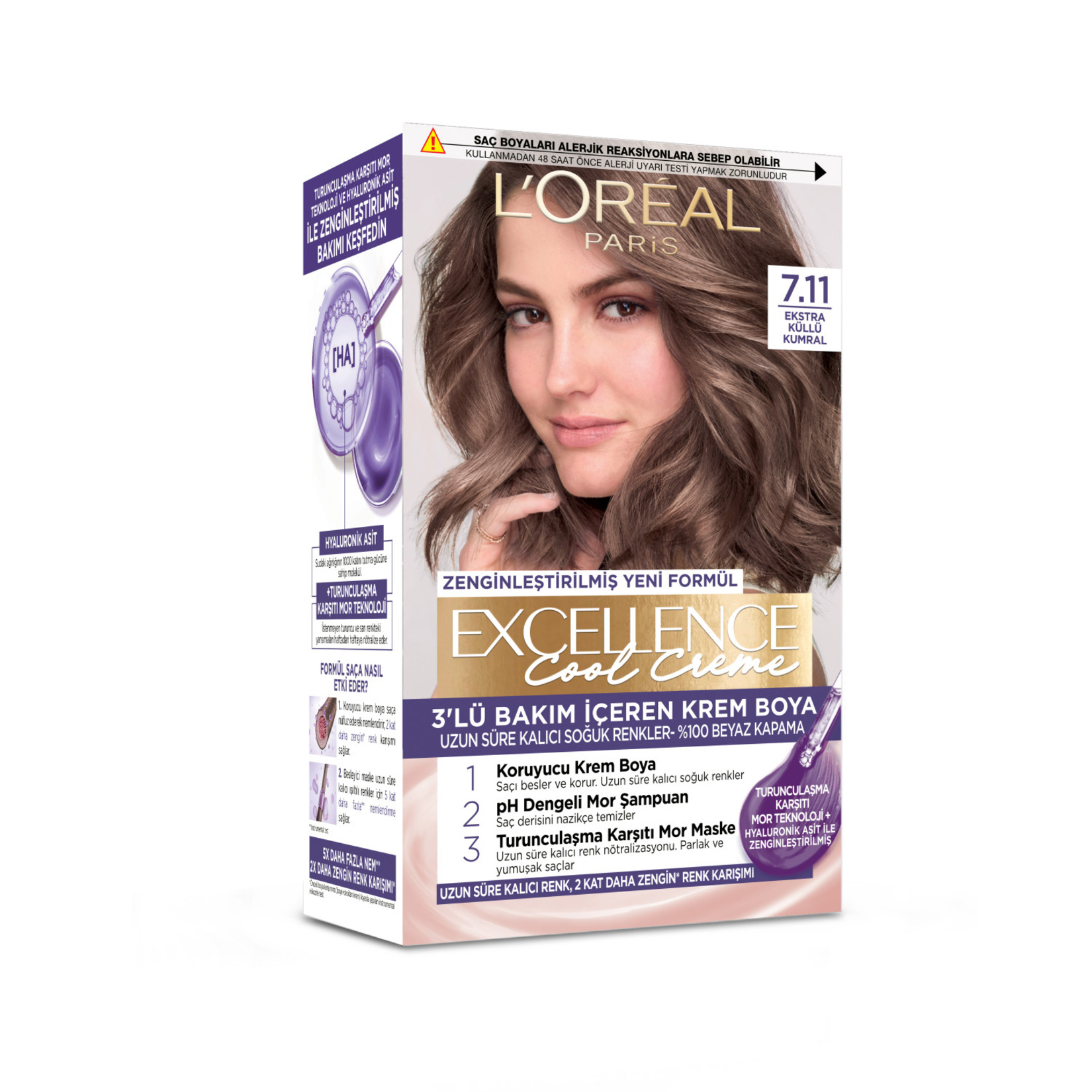 Excellence Cool Creme – 7.11 Ekstra Küllü Kumral 96 Ml