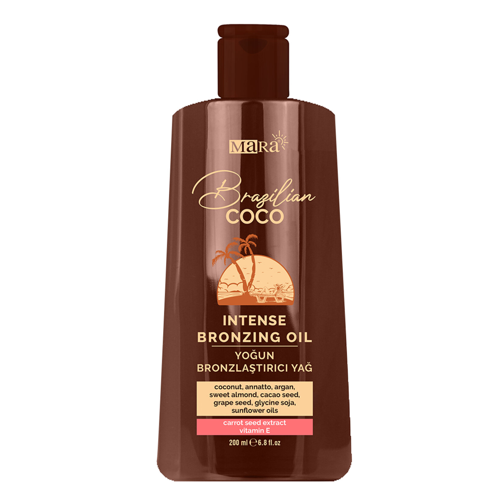 Mara Brazılian Coco Yoğun Bronzlaştırıcı Yağ 200 ml
