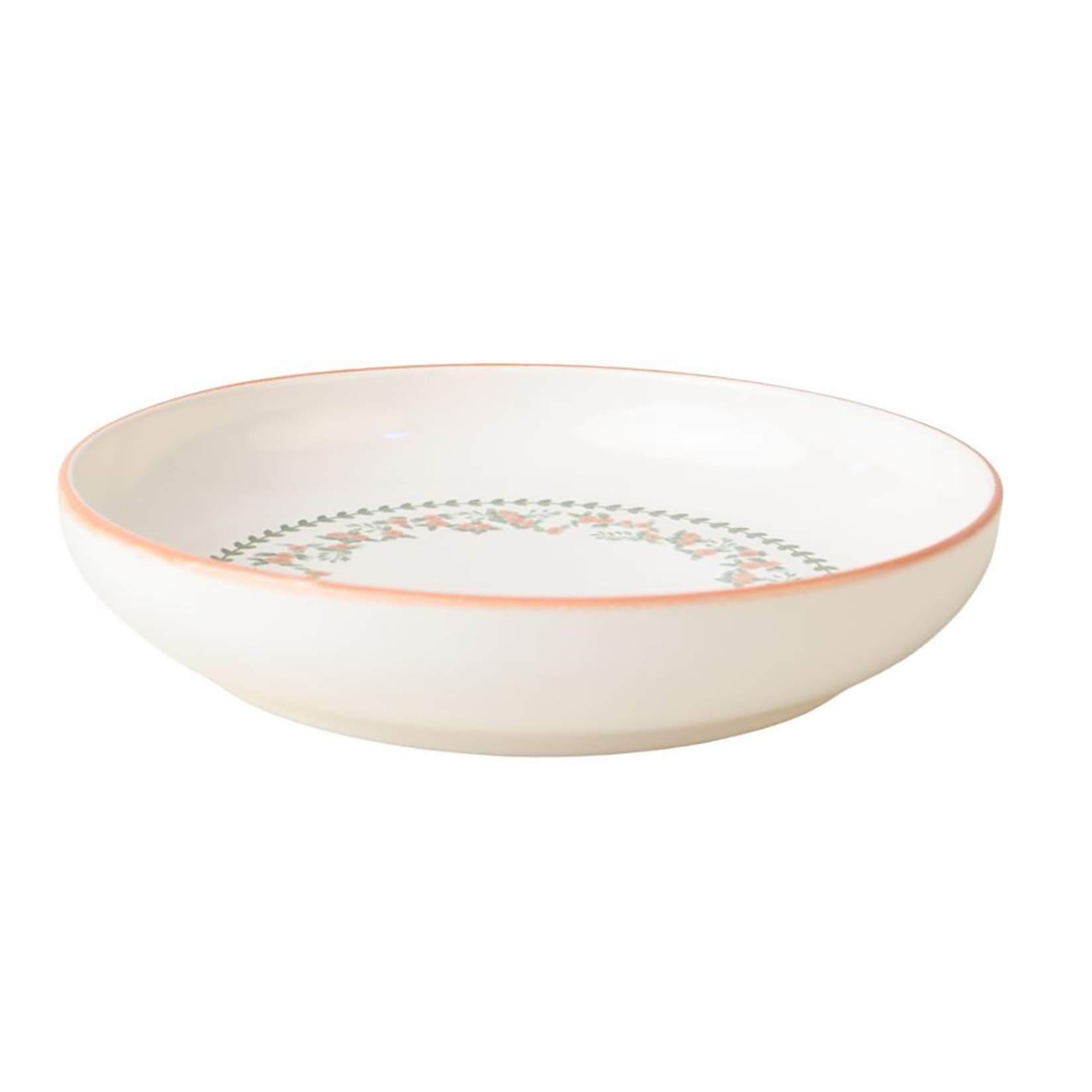 Keramika Çiçekli Yemek Tabağı 22 Cm