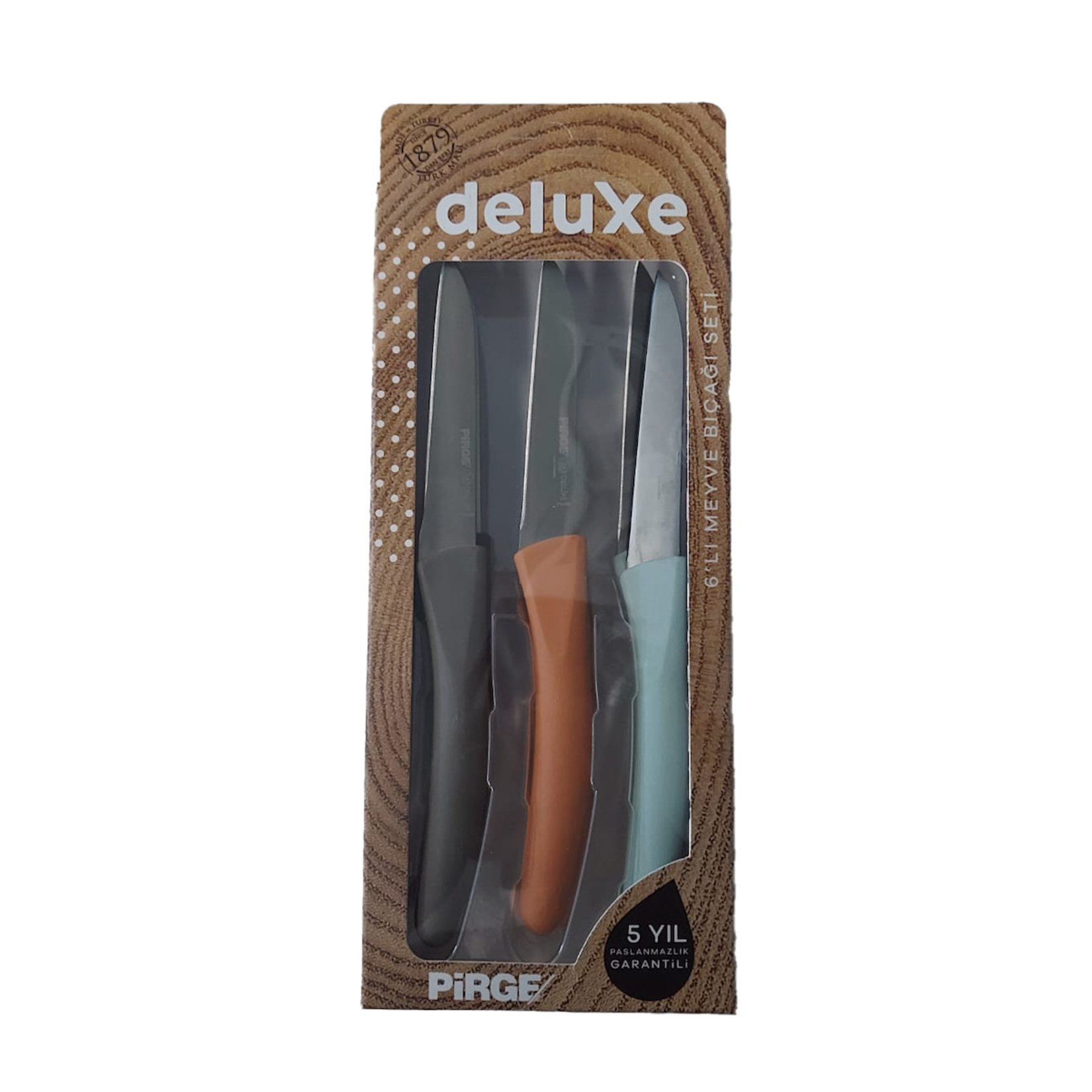 Pirge Deluxe Meyve Bıçak Seti Karışık Renk 6'lı