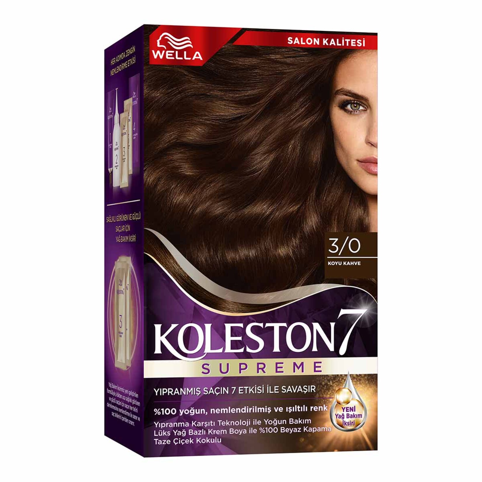 Koleston Supreme Saç Boyası 3/0 Koyu Kahve 135 Ml