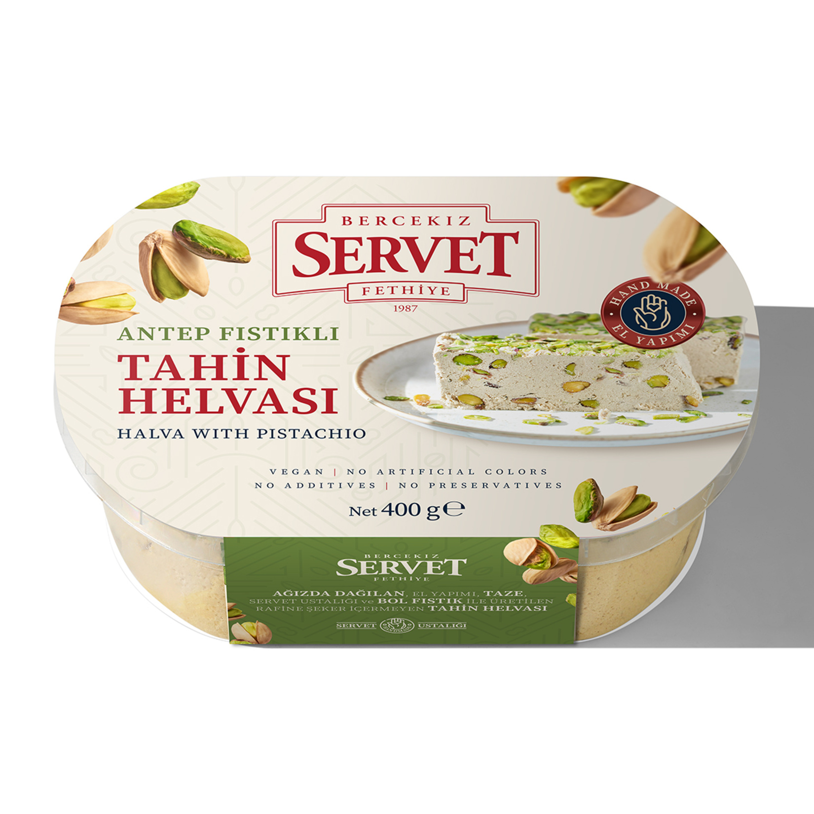 Servet Şekerleme Antep Fıstıklı Tahin Helva 400 G