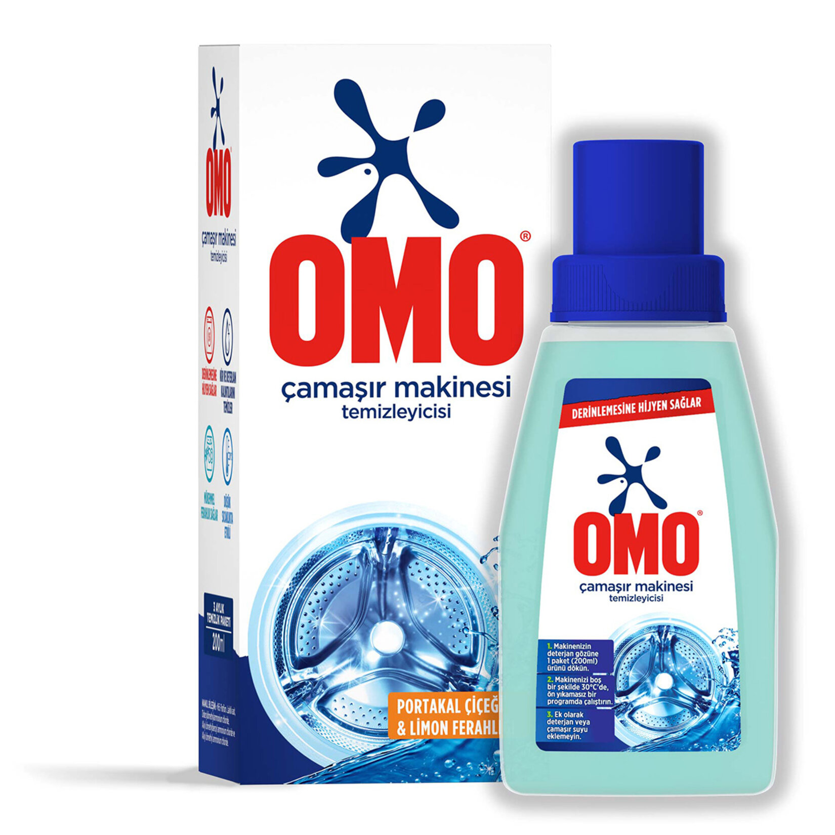 Omo Çamaşır Makinesi Temizleyicisi  Derinlemesine Hijyen 200 ml