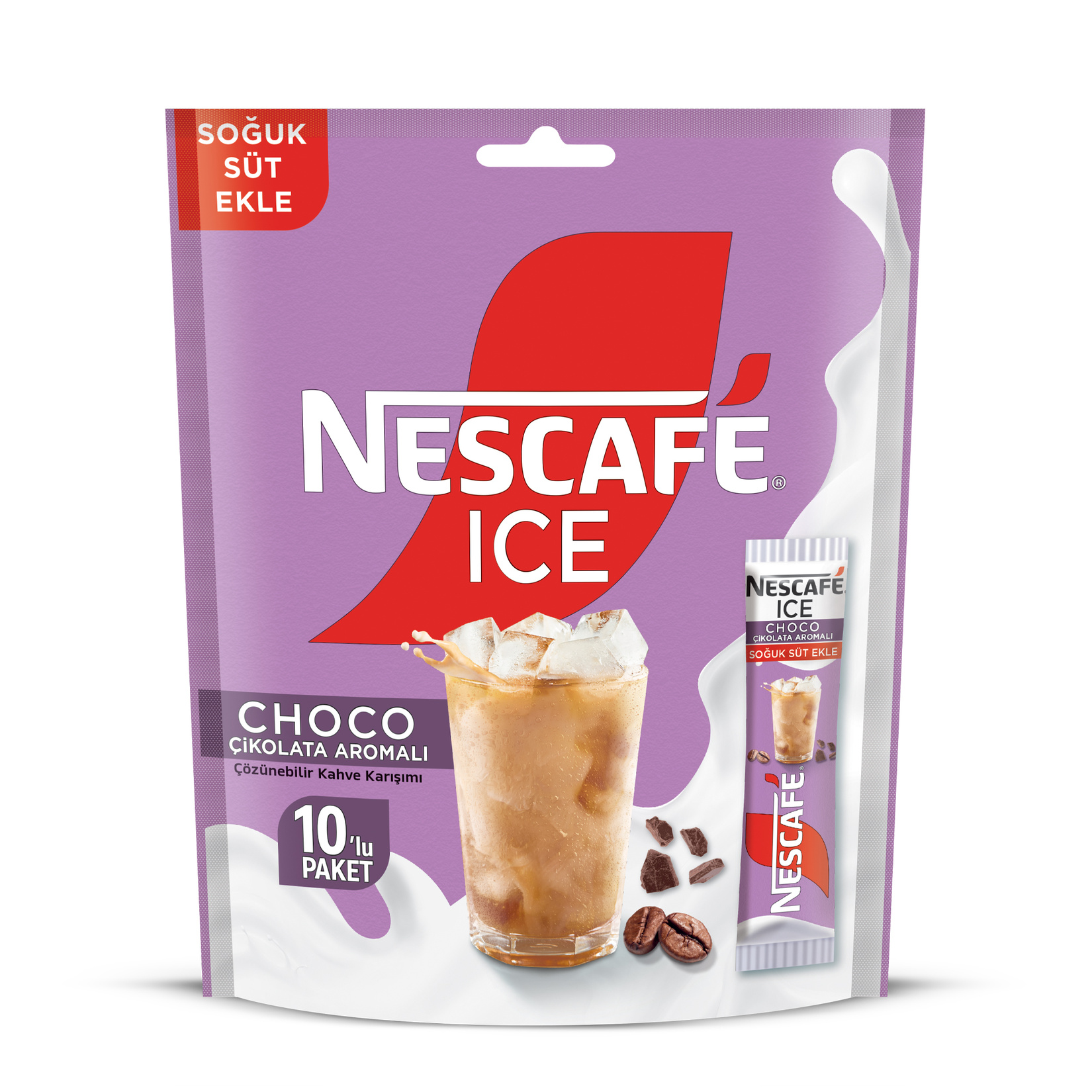 Nescafe 3ü1 Arada Ice Choco Çikolata Aromalı 10 x 10.6 G
