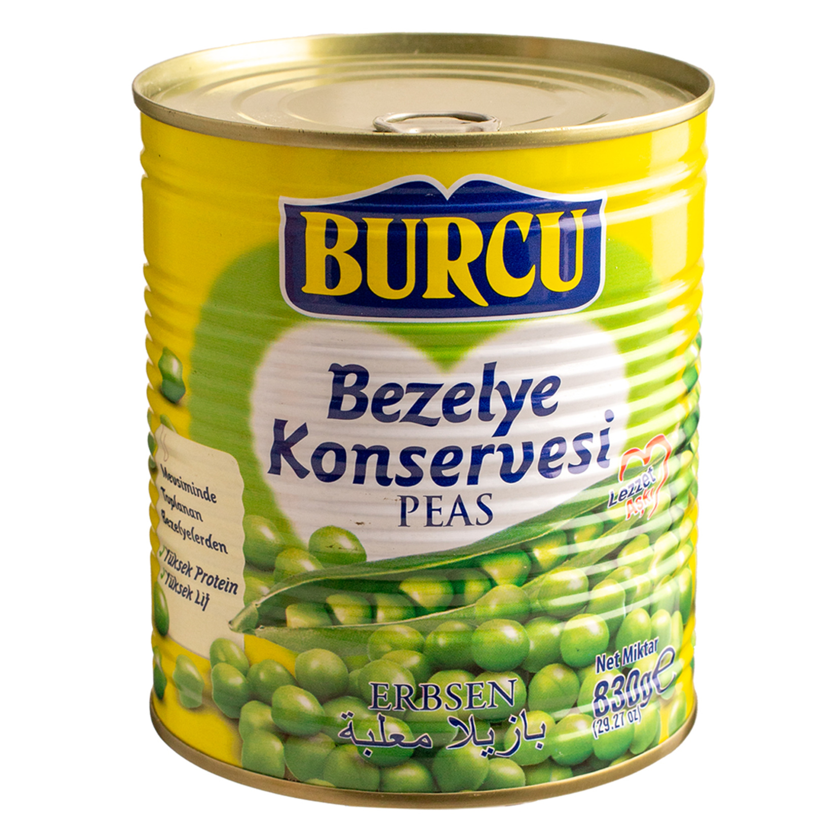 Burcu Bezelye Konservesi 830 G