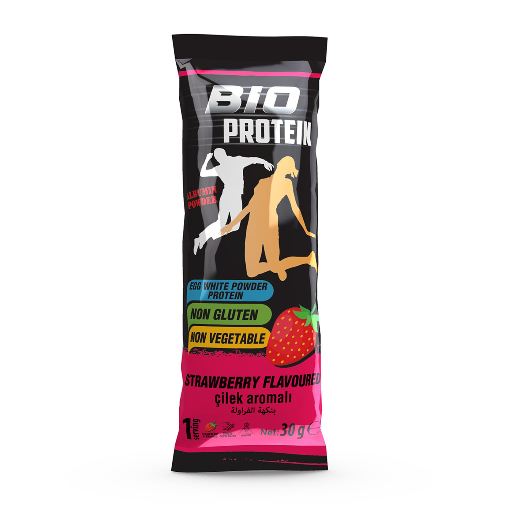 Bio Protein Çilek Aromalı Protein Tozu 30 G