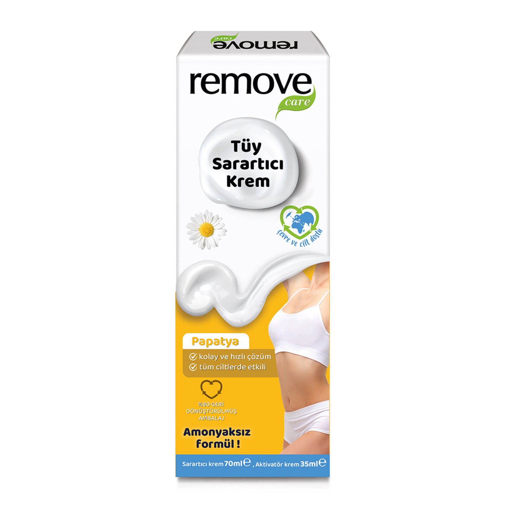 Remove Care Tüy Sarartıcı Krem Amonyaksız 70+35 Ml