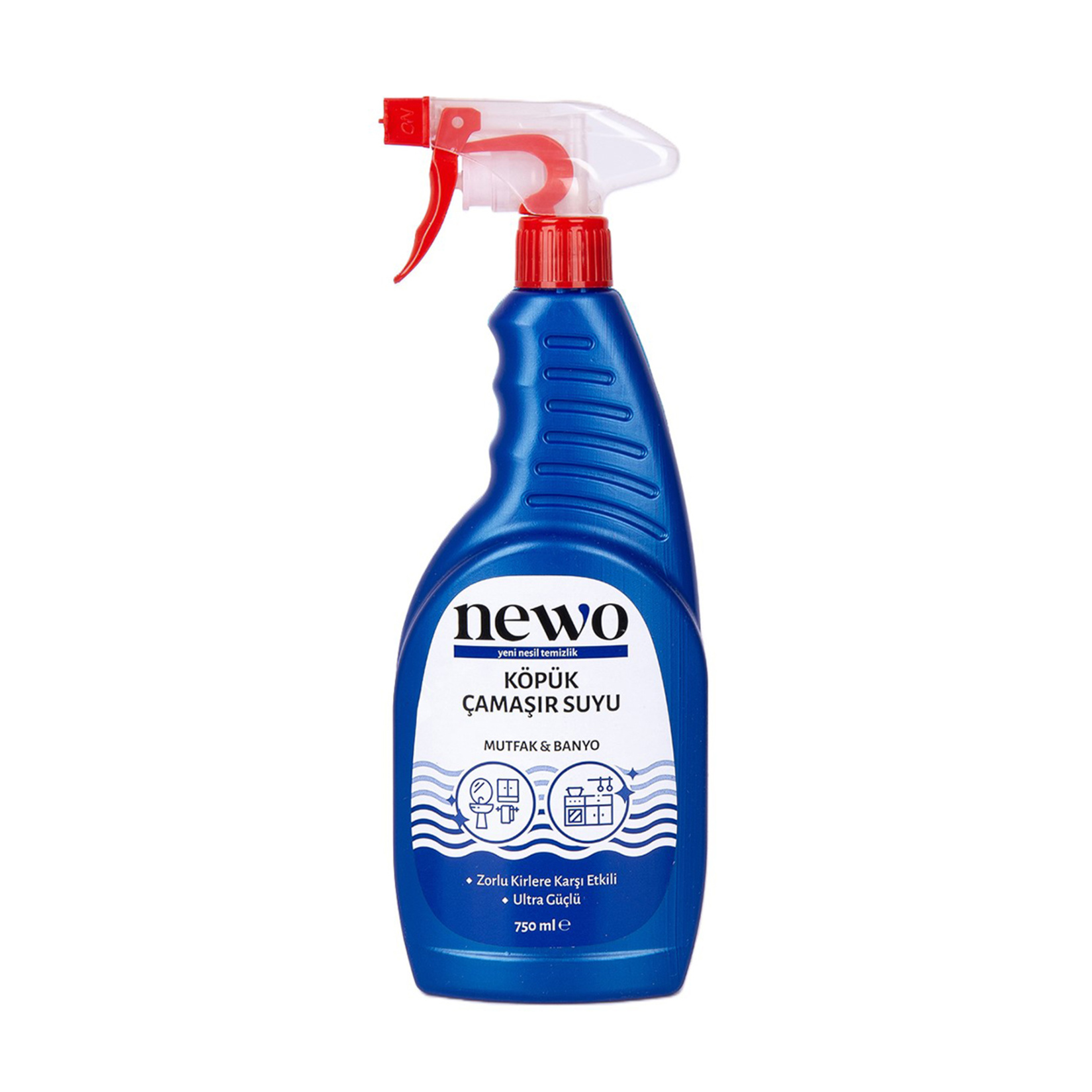 Newo Çamaşır Suyu Katkkılı Yağ Çözücü Köpük Sprey 750 Ml