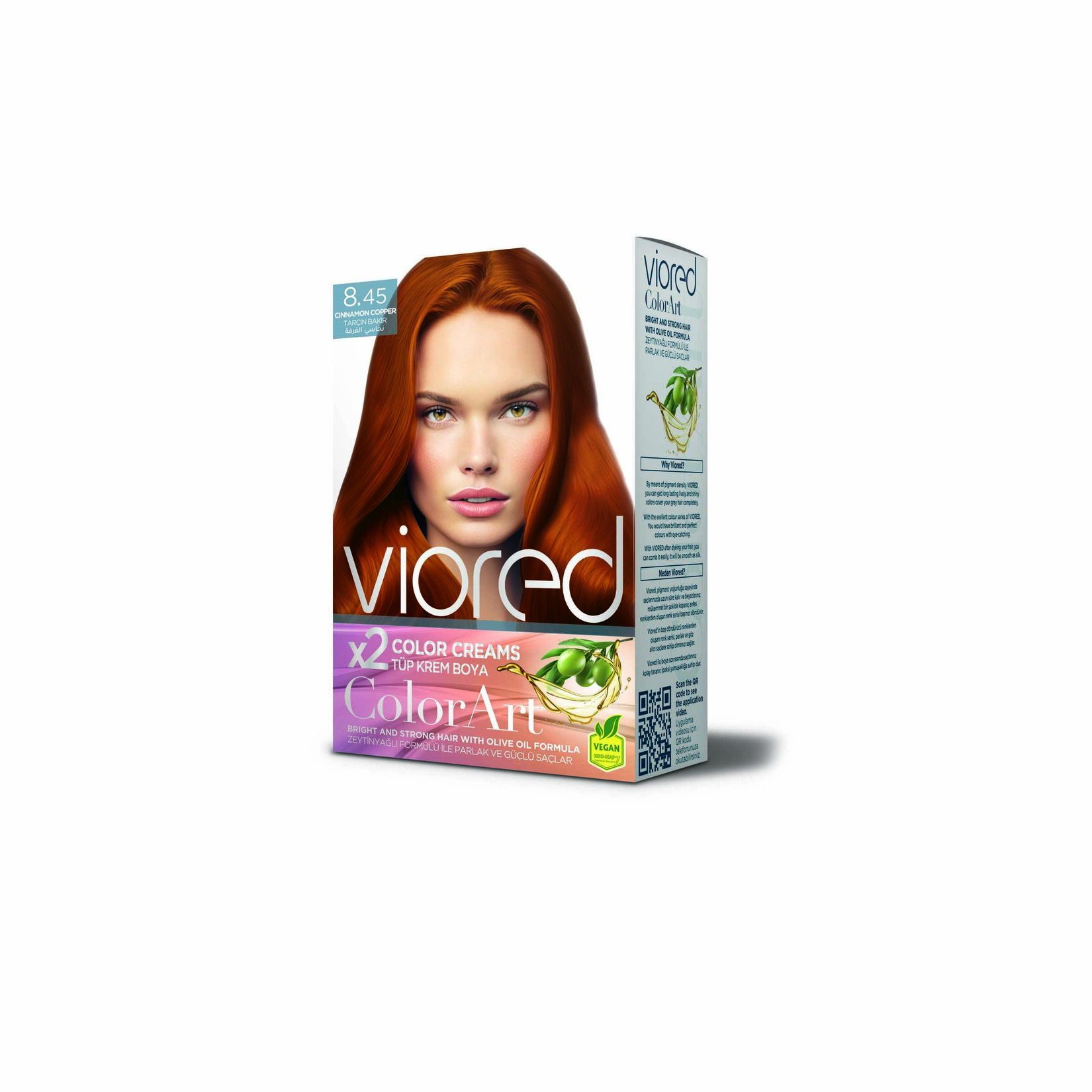 Viored Colorart Set Boya Tarçın Bakırı 8.45 160 Ml