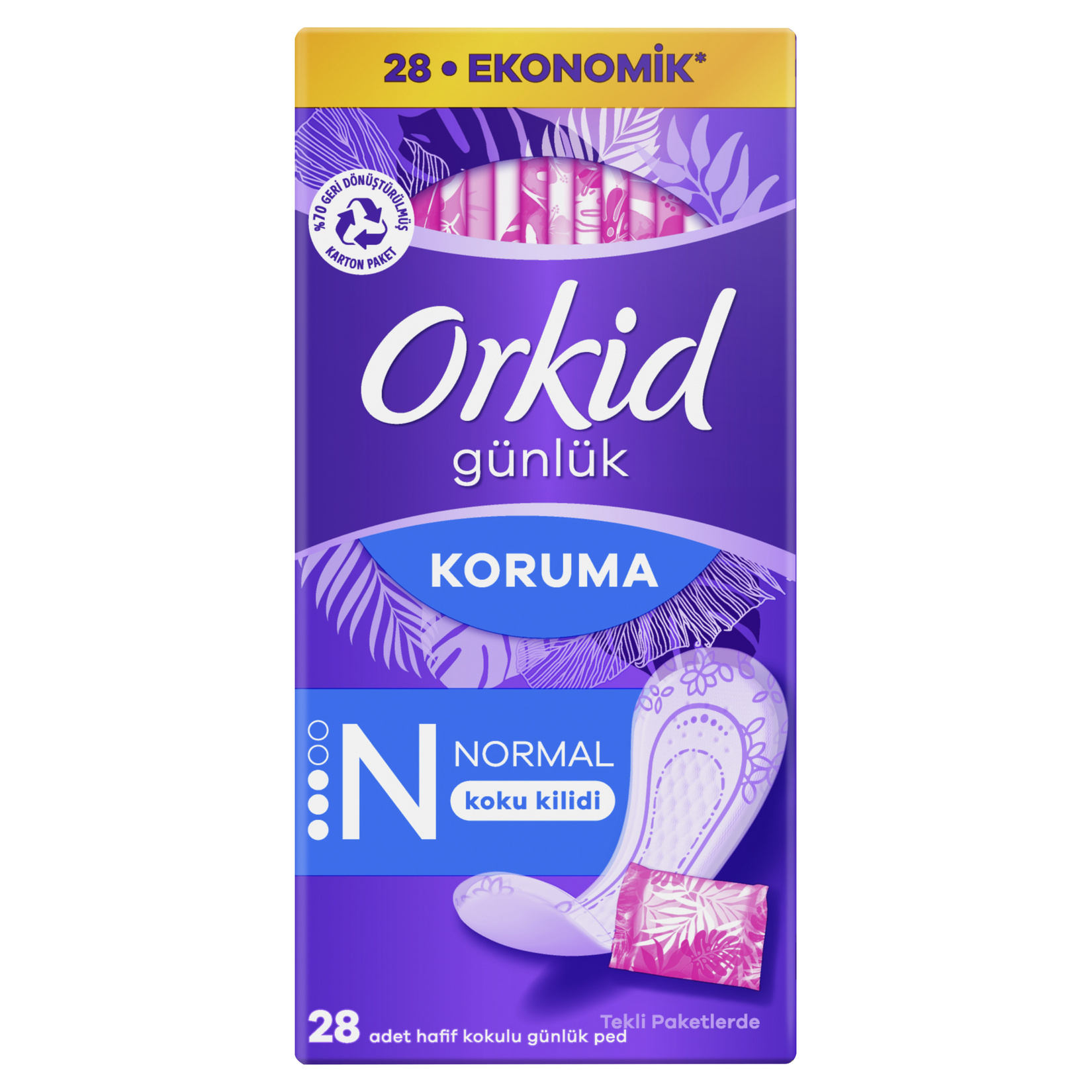 Orkid Pamuksu Yaprak Çanta Paket 28'li
