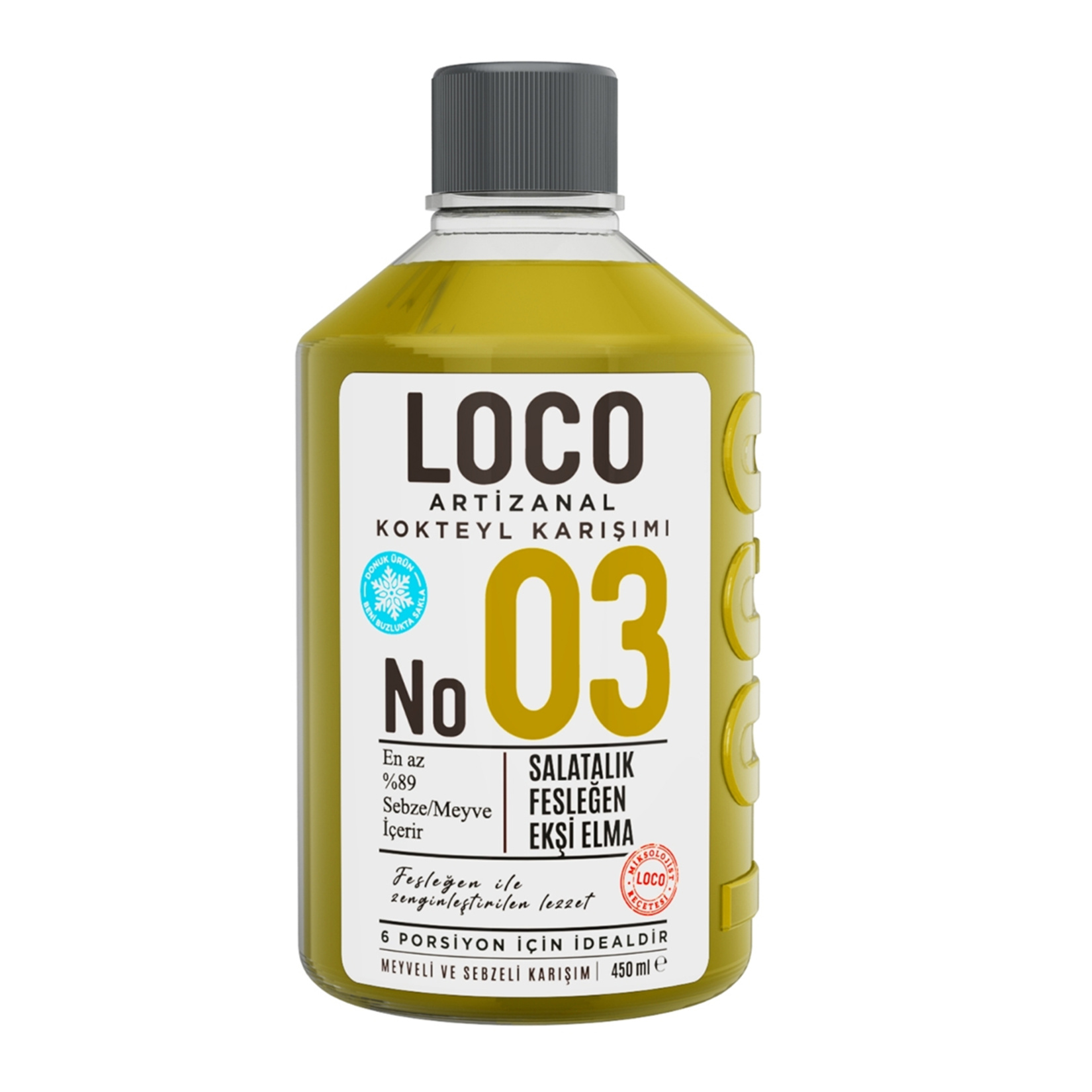 Loco No:03 Salatalık Fesleğen Ekşi Elma 450 Ml