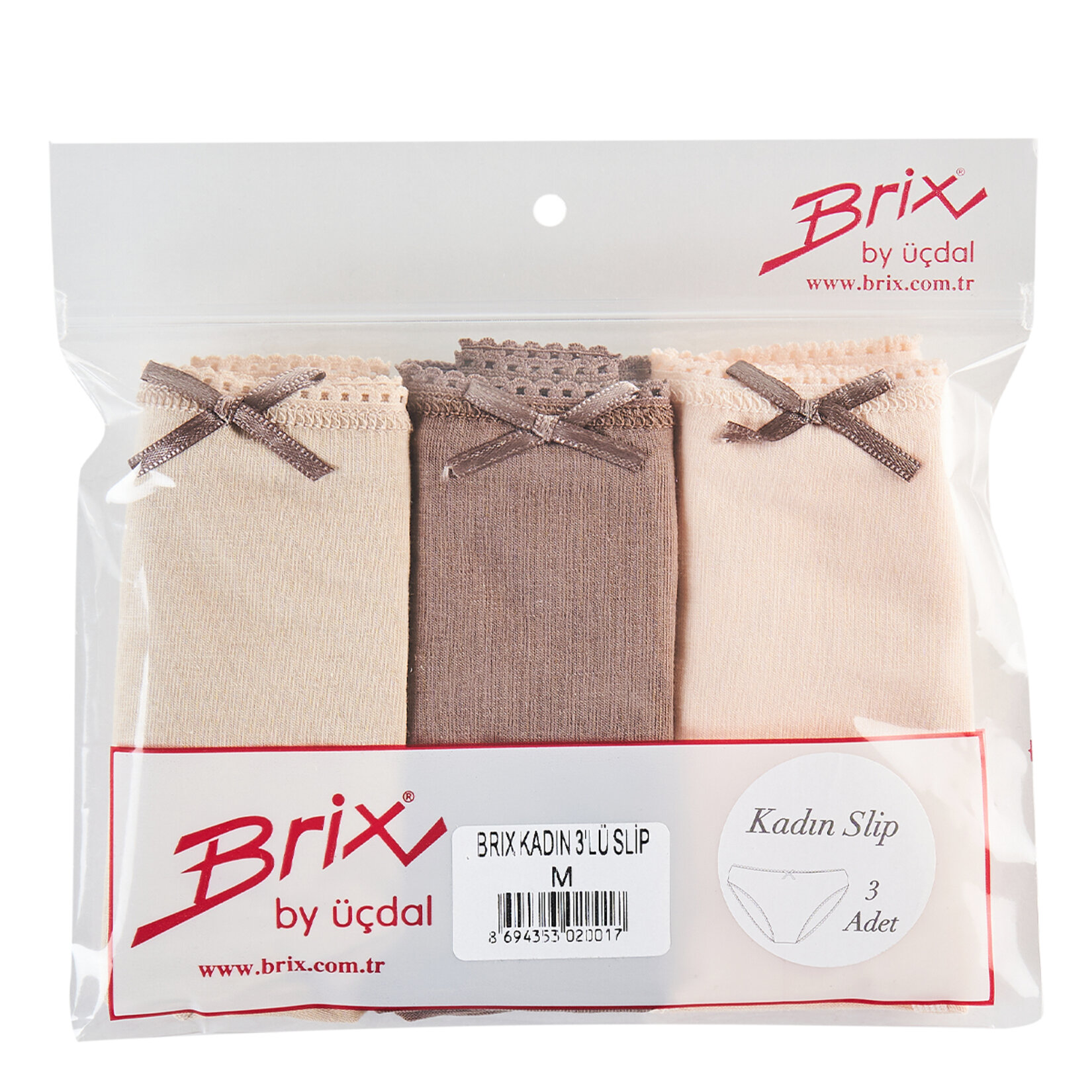 Brix Kadın 3'lü Slip M
