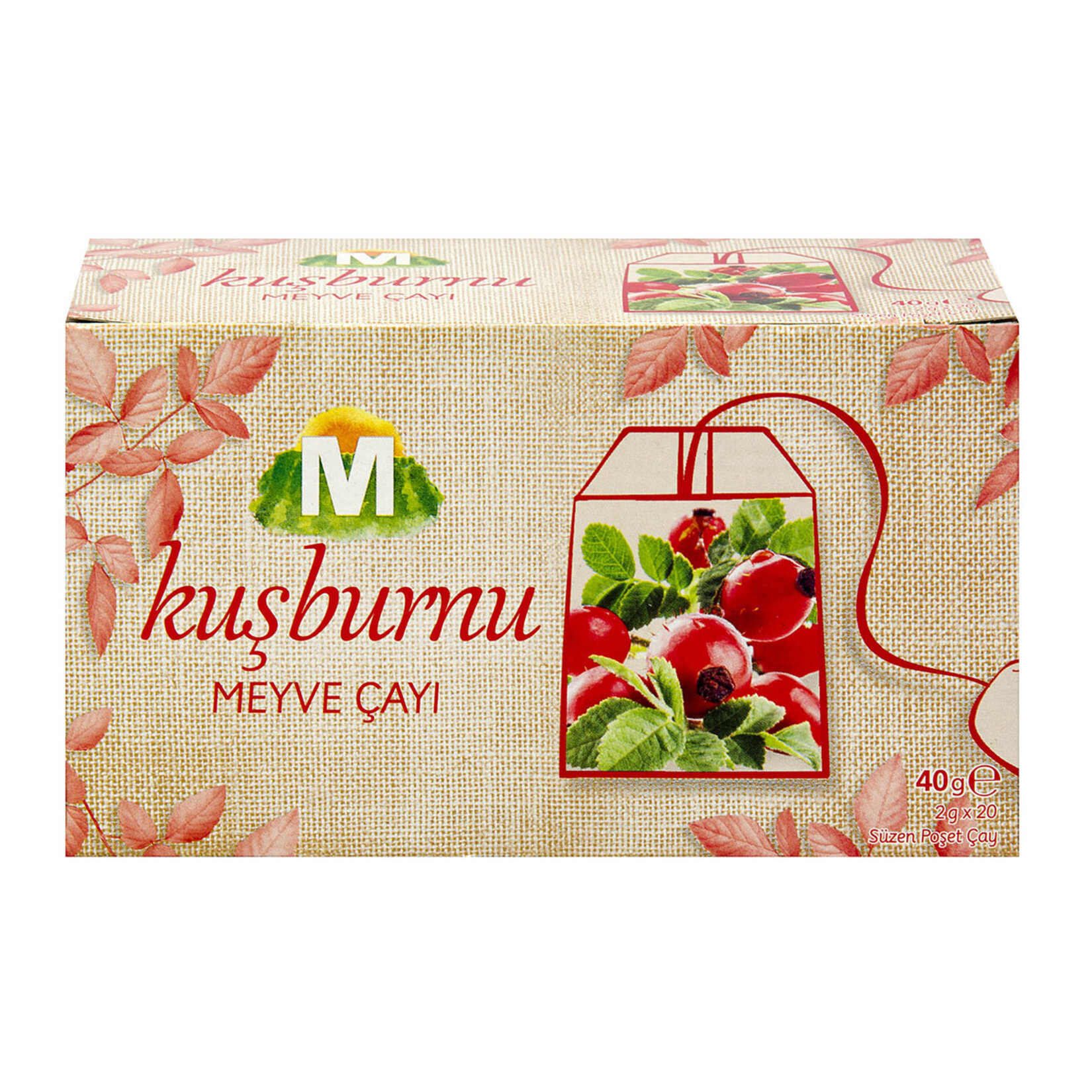 Migros Kuşburnu Bardak Poşet Çay 20'li 40 G
