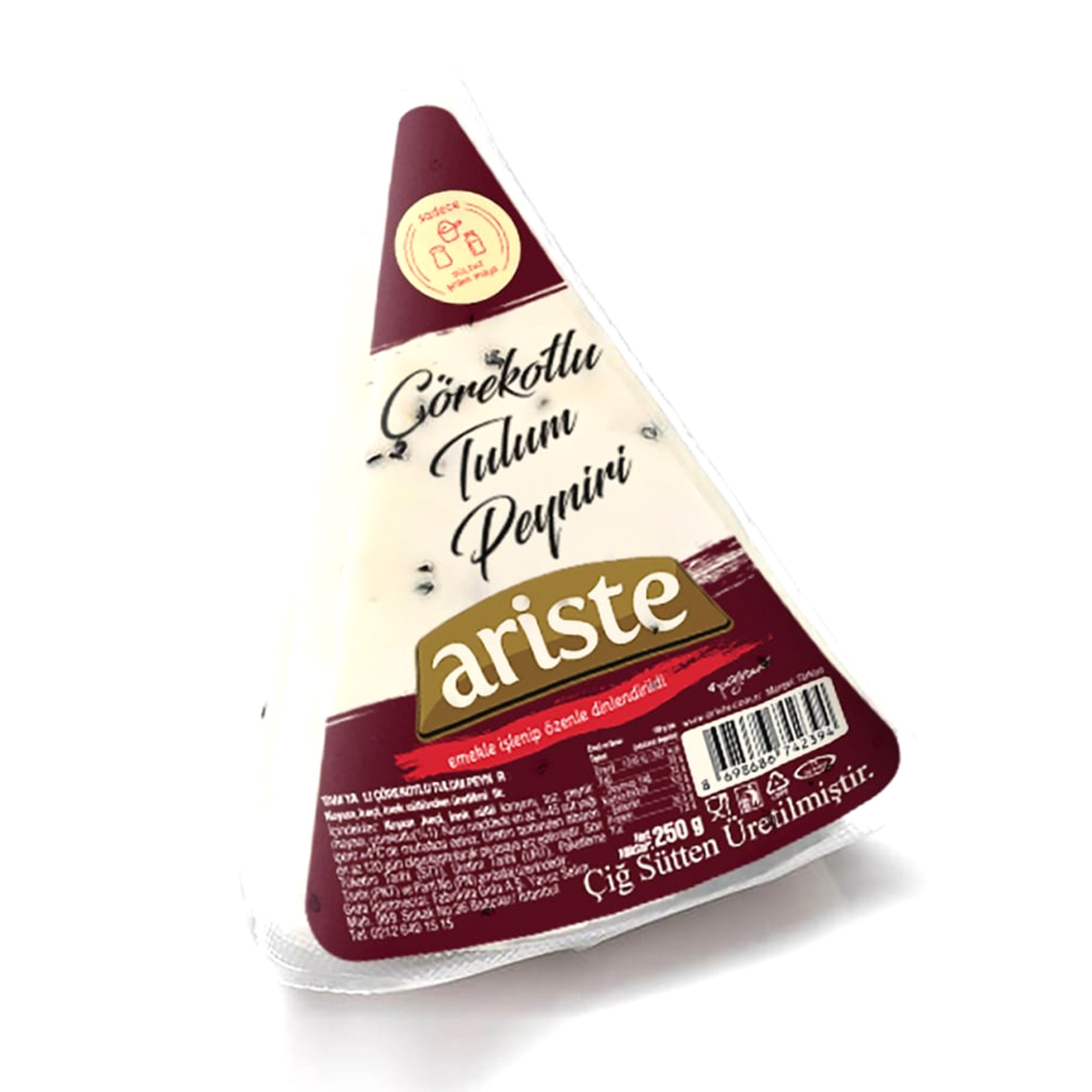 Ariste Tam Yağlı Olgunlaştırılmış Çörekotlu Tulum Peyniri 250 G