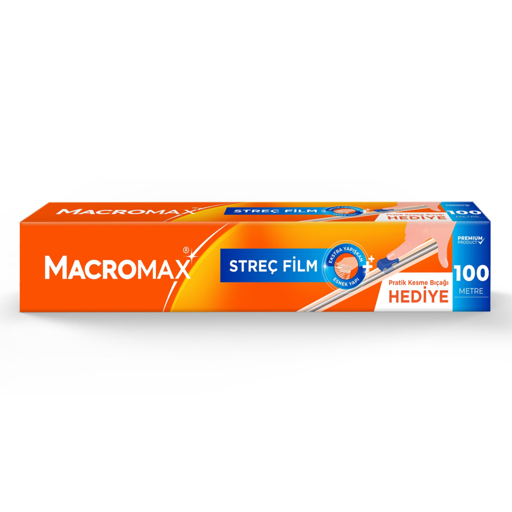 Macromax Streç Film 100 M Kesme Bıçağı Hediyeli