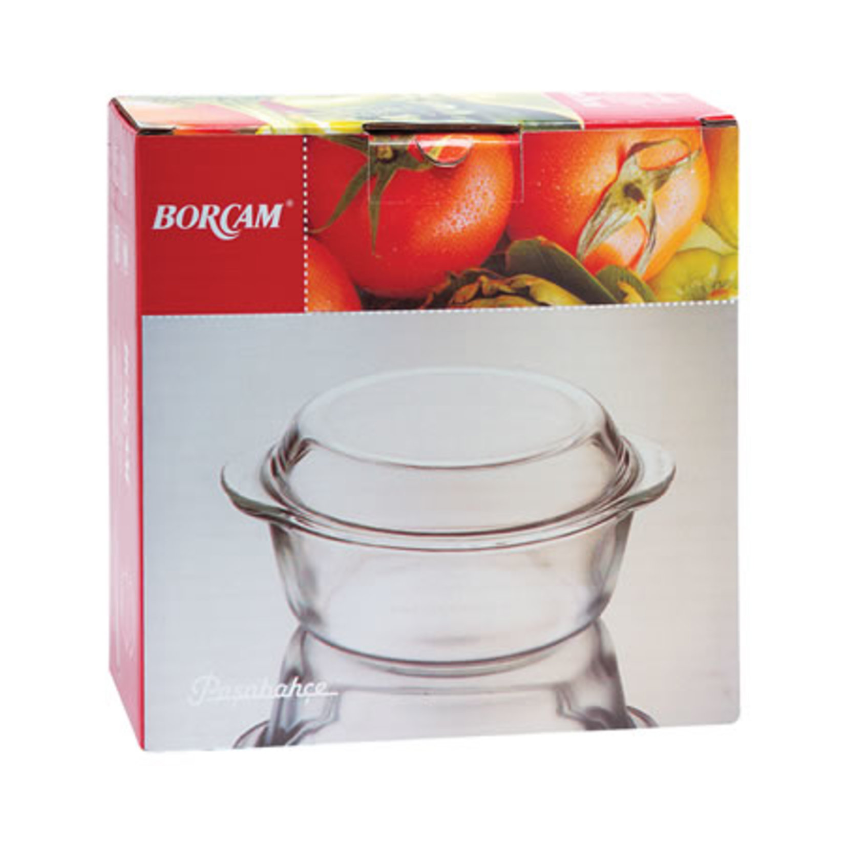 Paşabahçe Kapaklı Yuvarlak Tencere Borcam 1,5 L