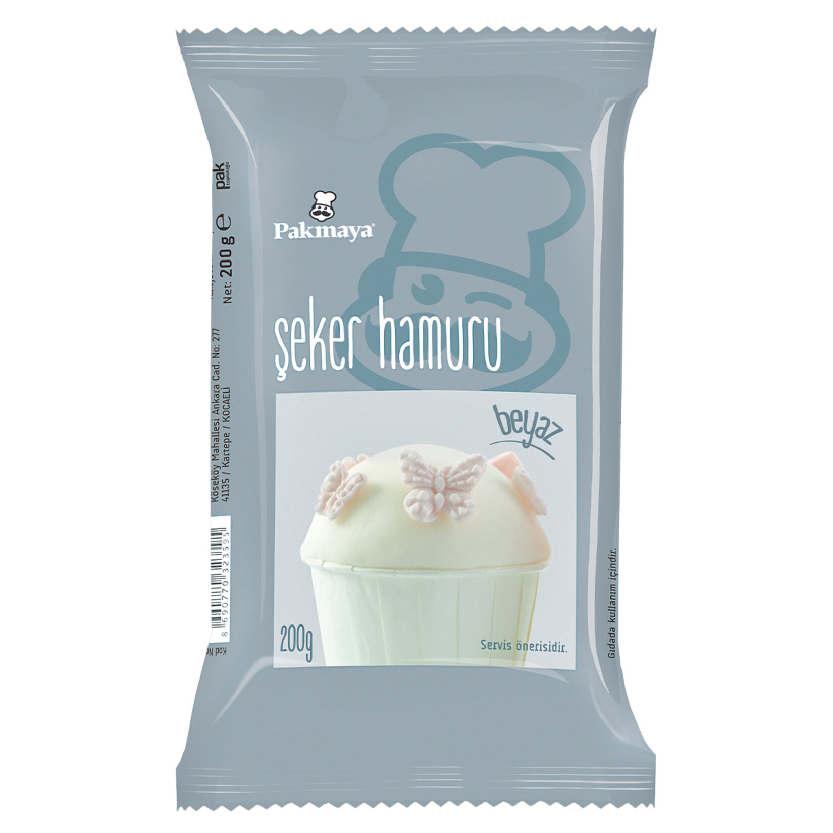 Pakmaya Şeker Hamuru Beyaz 200 G