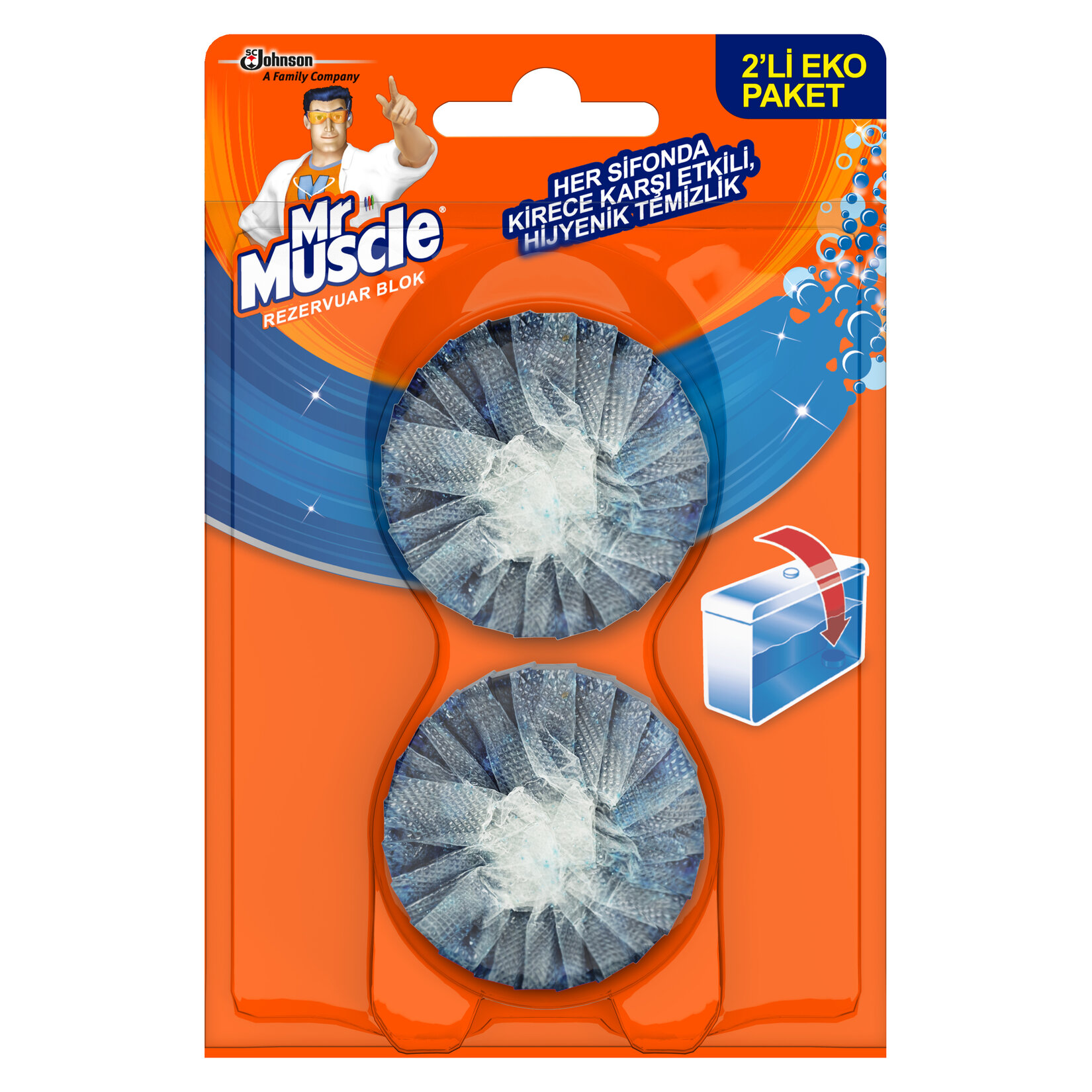 Mr. Muscle Rezervuar Blok 2 x 50 G