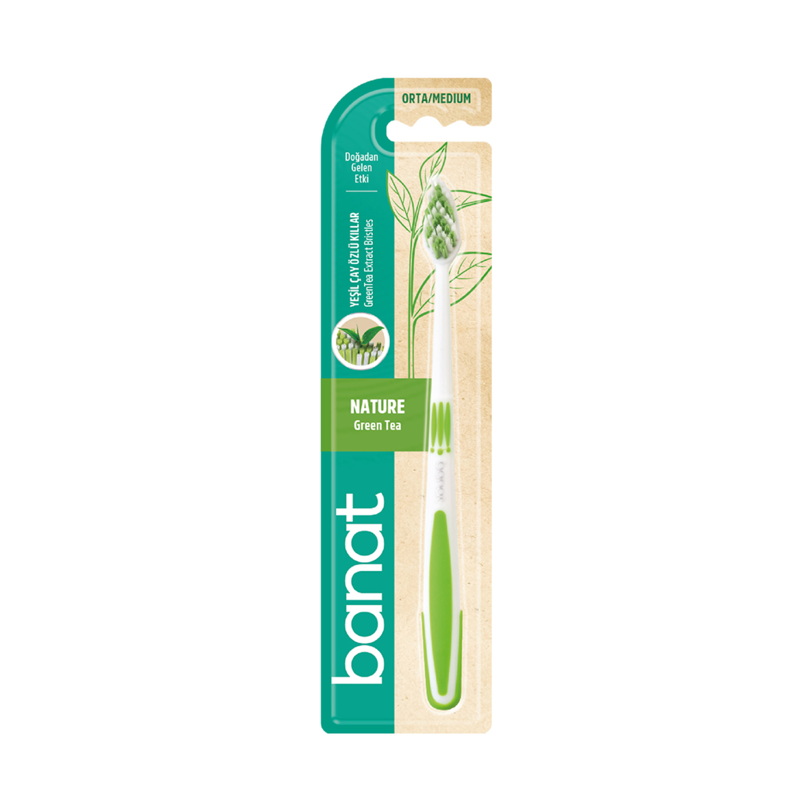 Banat Nature Greentea Diş Fırçası - Orta