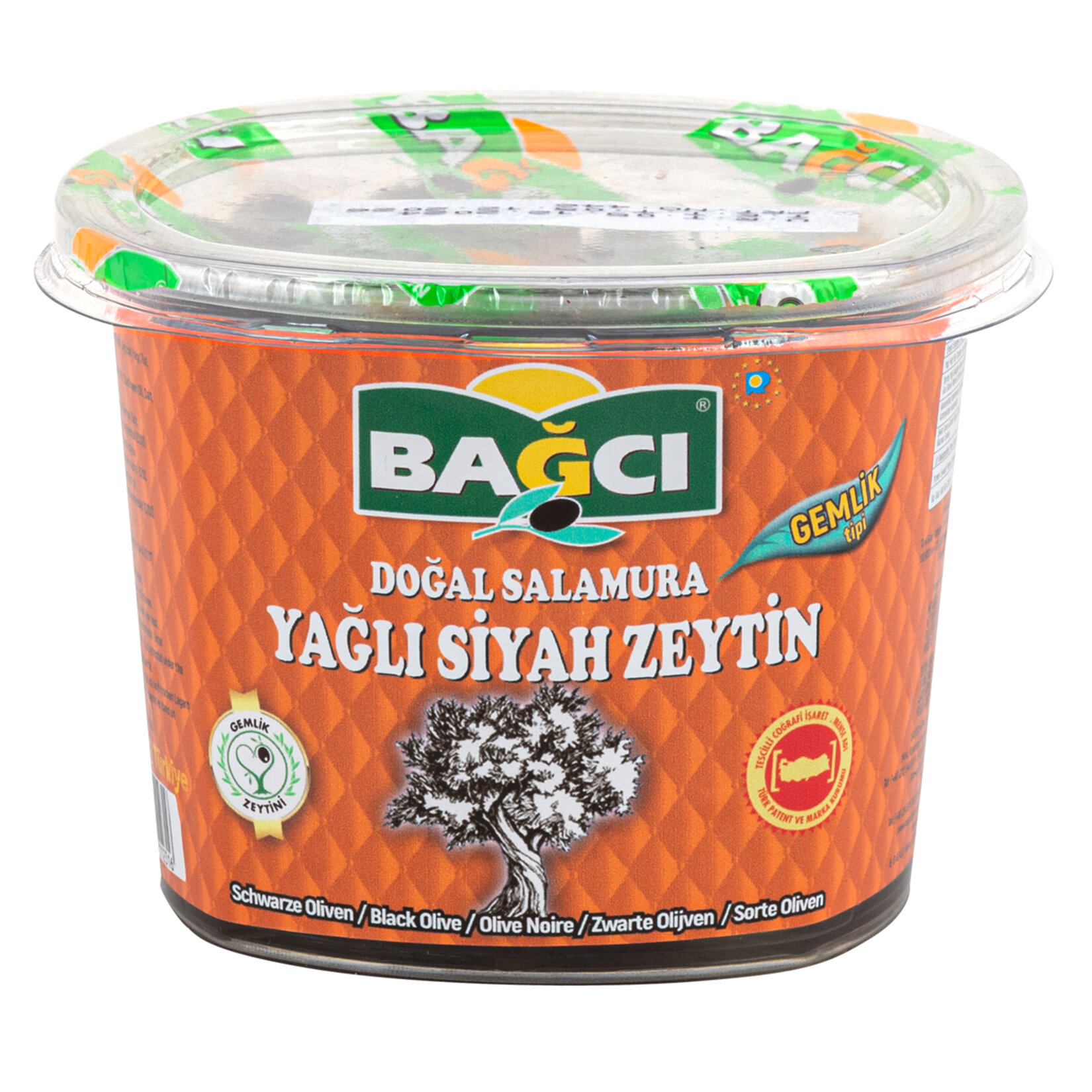 Bağcı Doğal Salamura Yağlı Siyah Zeytin 231-260 400 G