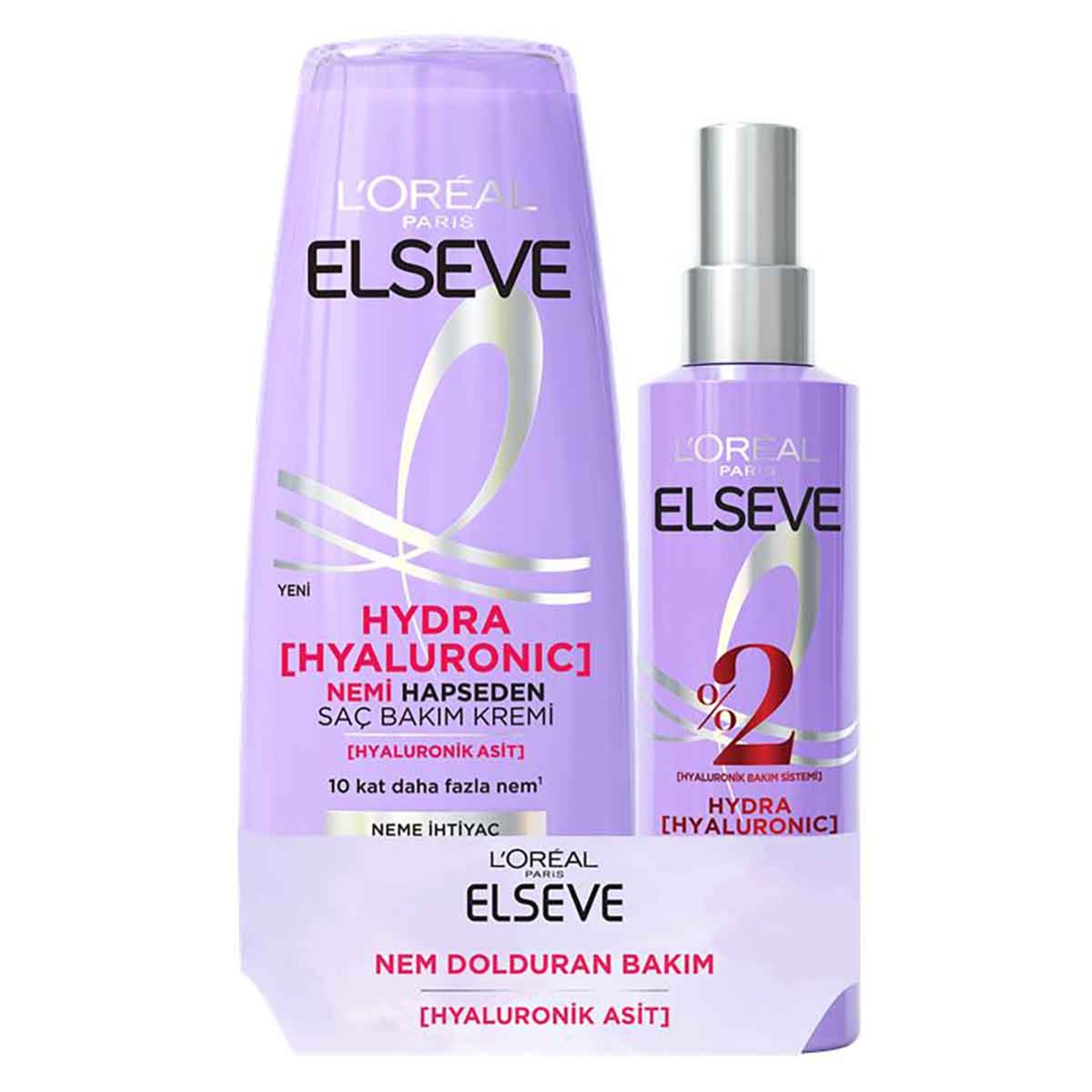 Elseve Hyaluron Saç Bakım Spreyi 150 Ml+ Hydra Nemlendirici 175 Ml