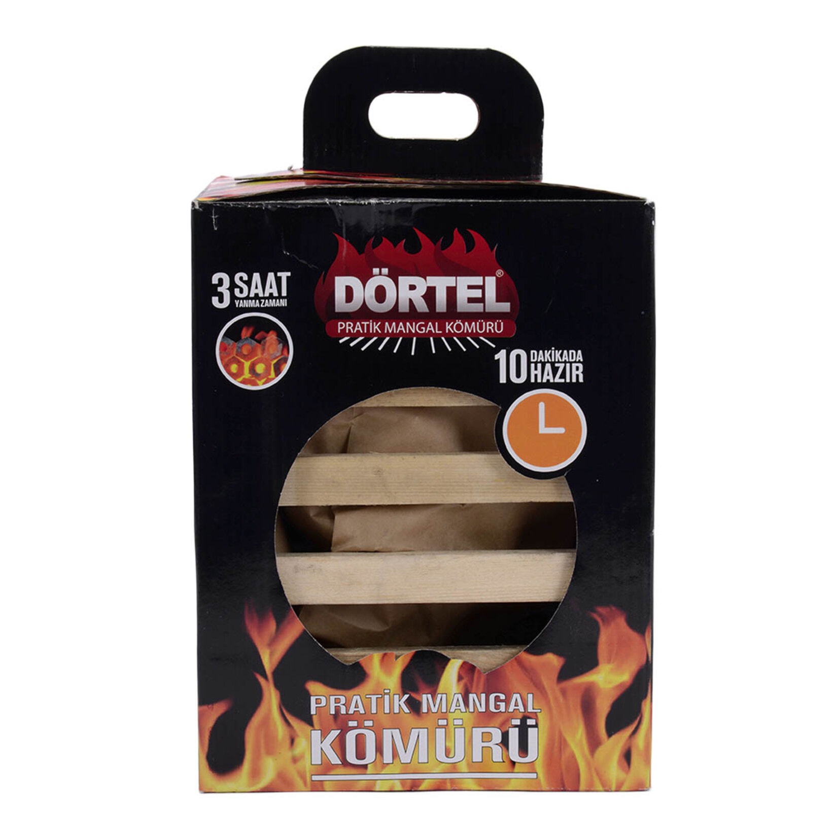 Dörtel Pratik Mangal Kömürü Kafesli 2 Kg