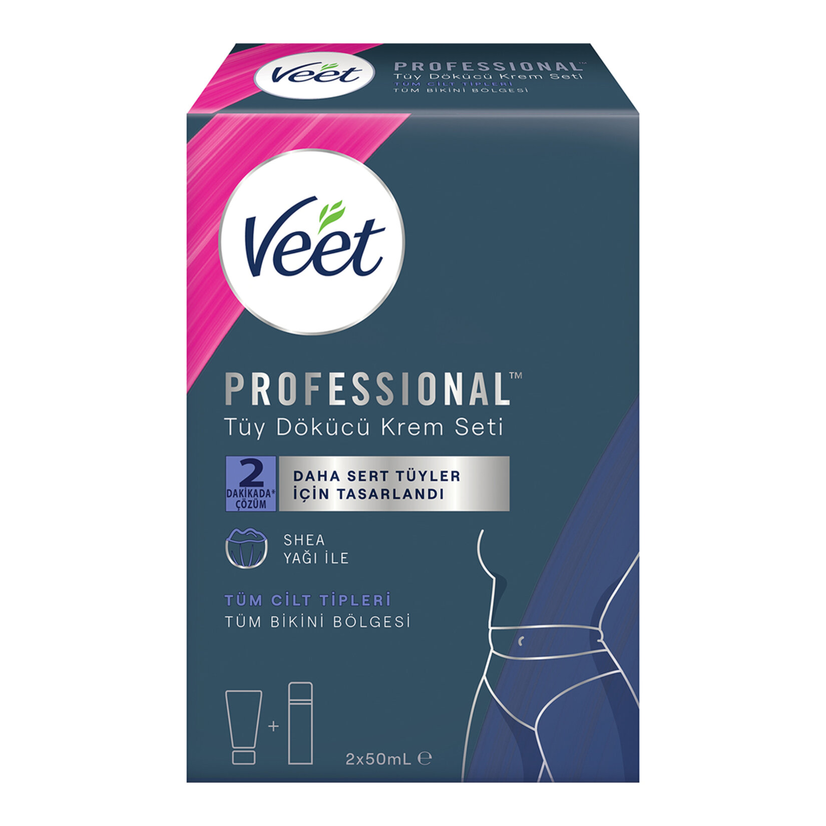 Veet Bikini Bölgesi Tüy Dökücü Krem Seti 50Ml+50ml