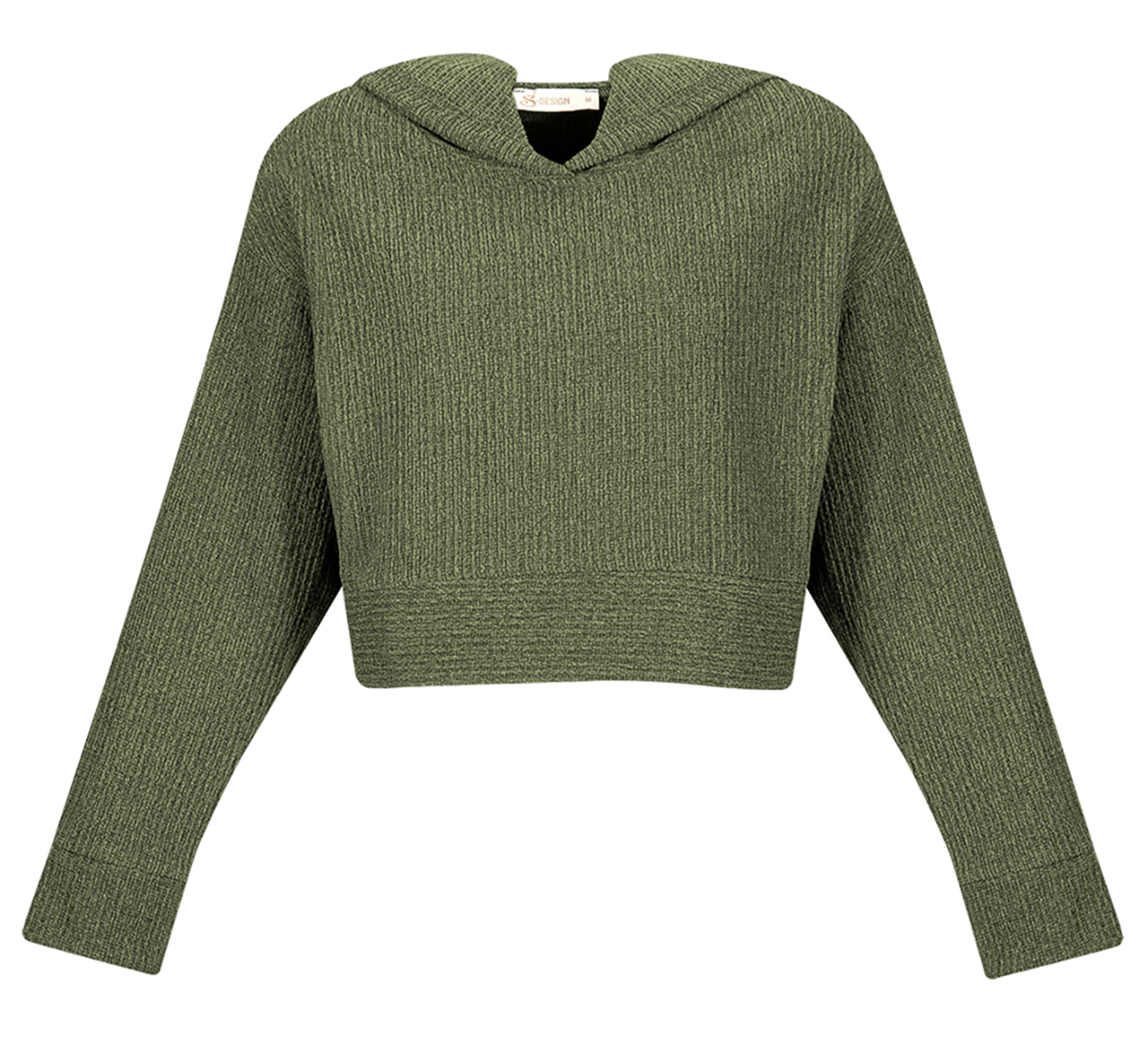 S-Design Kadın Sweat Puntalı Haki M