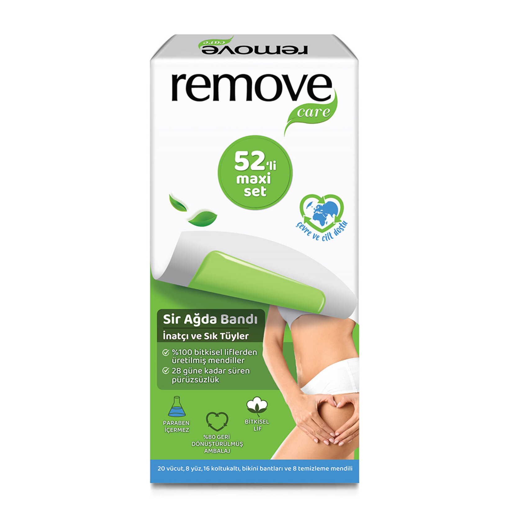 Remove Care Maxı İnatçı & Sık Tüyler Ağda Bandı 44'lü