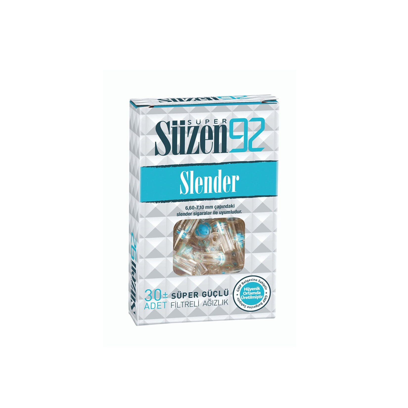 Süper Süzen92 Slender Filtreli Ağızlık 30'lu